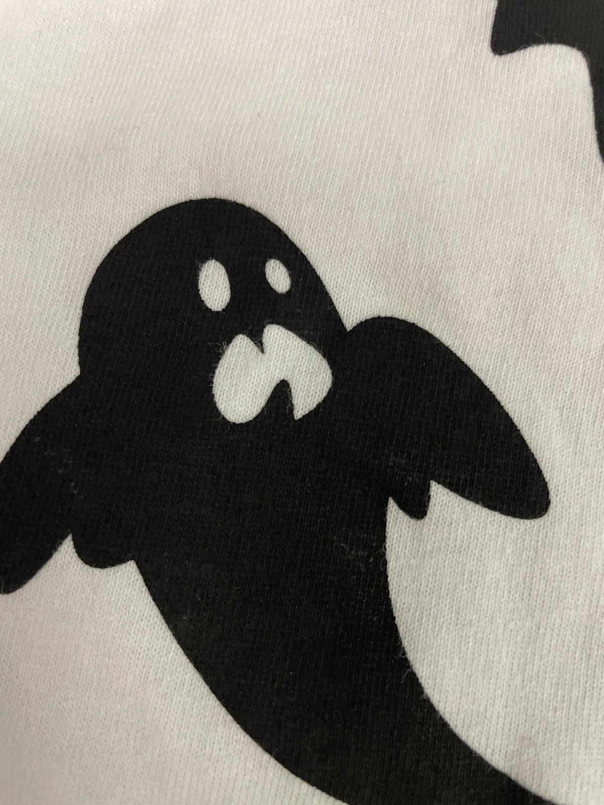 Off-White Men’s Ghost Print Short Sleeve Crewneck T-Shirt BE5 White Size 2XS