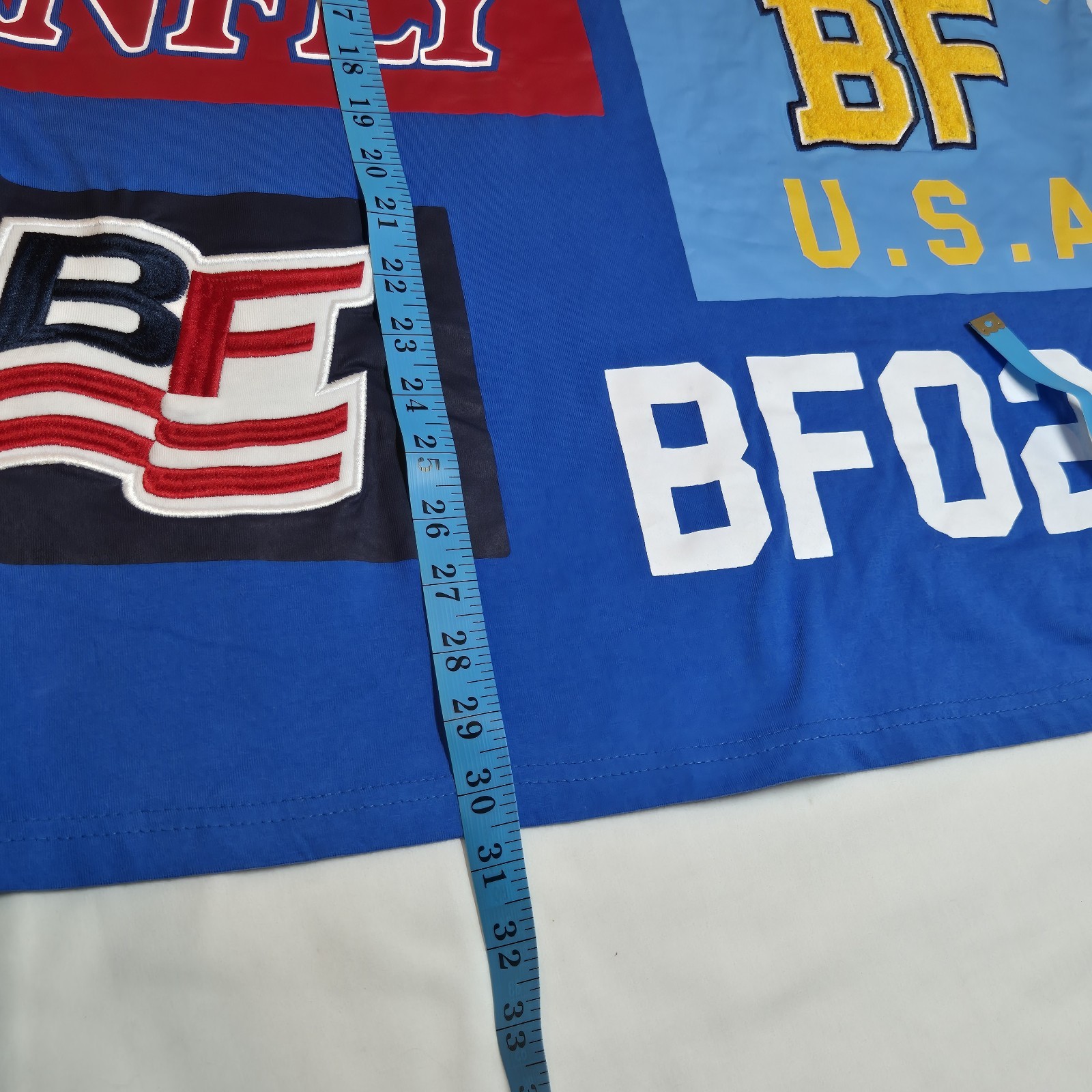 Born Fly Men’s T-Shirt Size XL Any town USA Short Sleeve Cotton Blue Multi (57)
