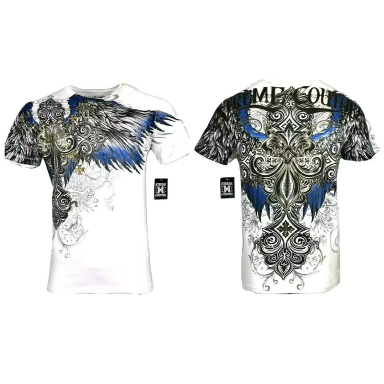 XTREME COUTURE by AFFLICTION White ENSIGN Short Sleeve Slim Fit Mens T-shirt NWT