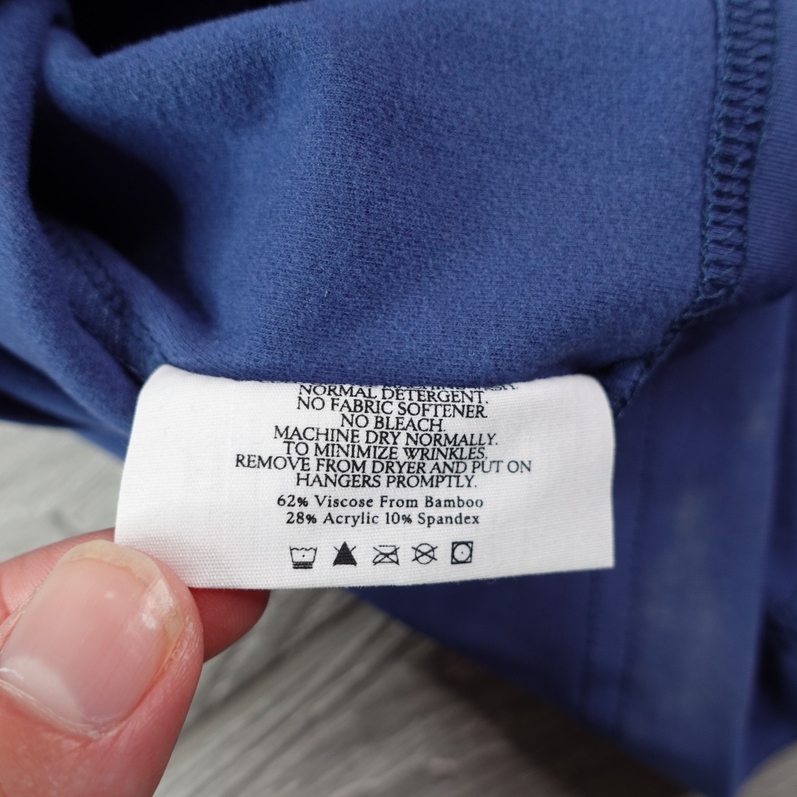 NEW Cozy Earth Ultra Soft Bamboo Raglan Tee Men’s Size 3XL XXXL Cobalt Blue NWT