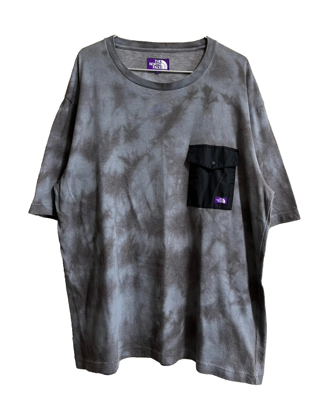 The North Face Purple Label nanamica Pocket T-Shirt Tie Dye Gray XL NT3207N