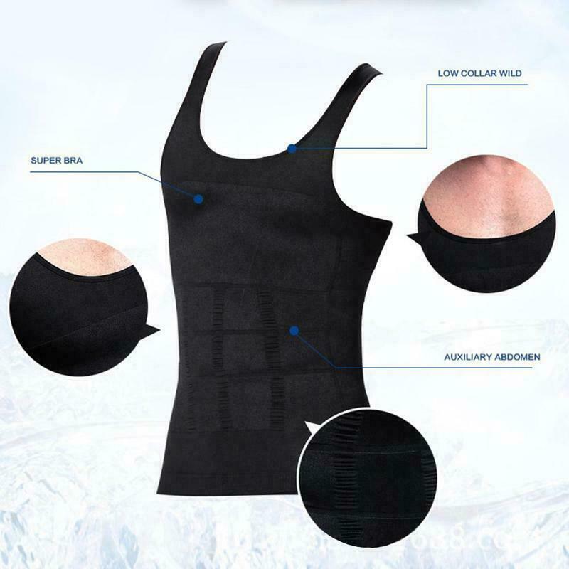 Be-In-Shape For Men’s Slimming Vest Ultra Durable Compression Shapewear Tank Top