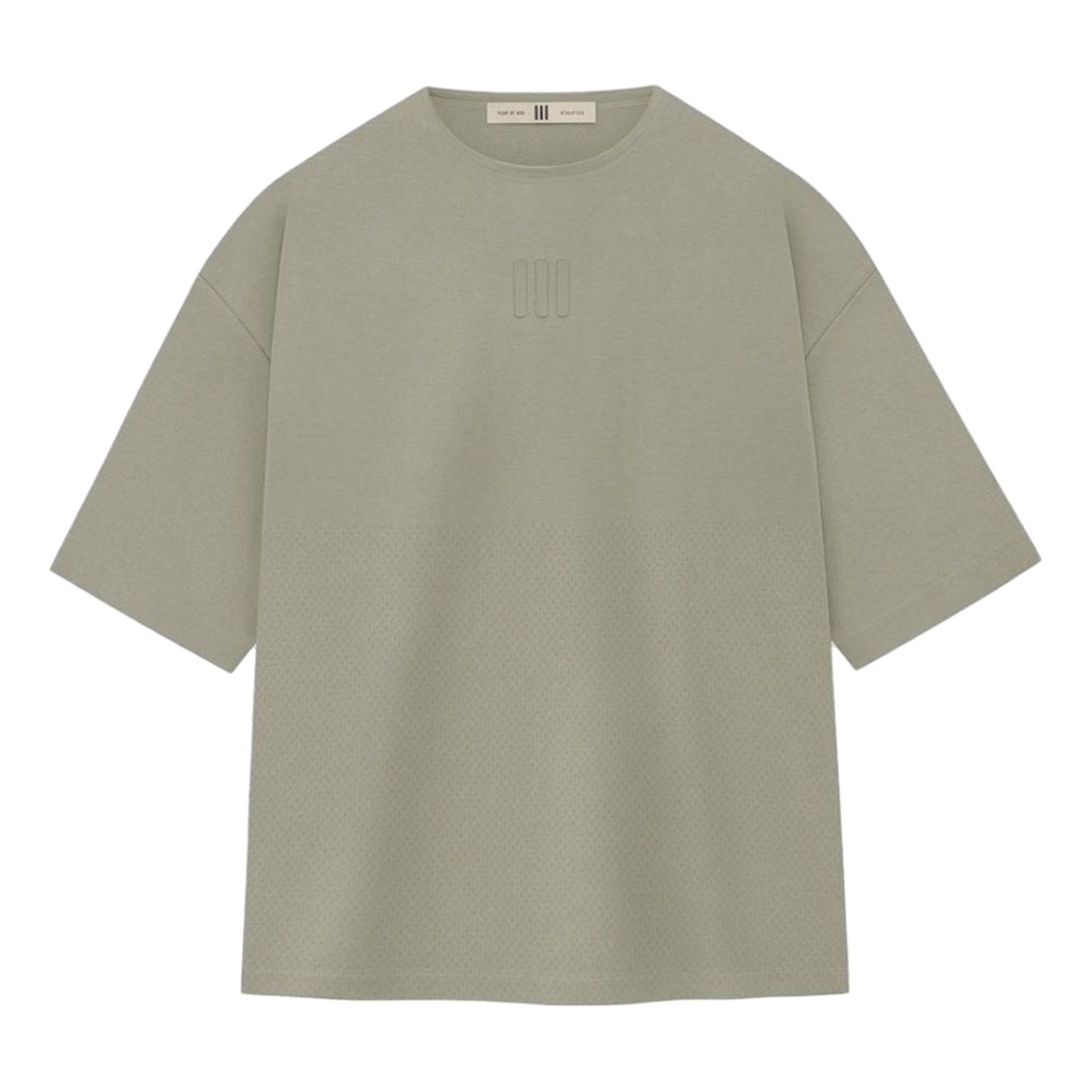 adidas Fear Of God Athletics Performance Jersey T-Shirt Mens Grey Casual Tops IM