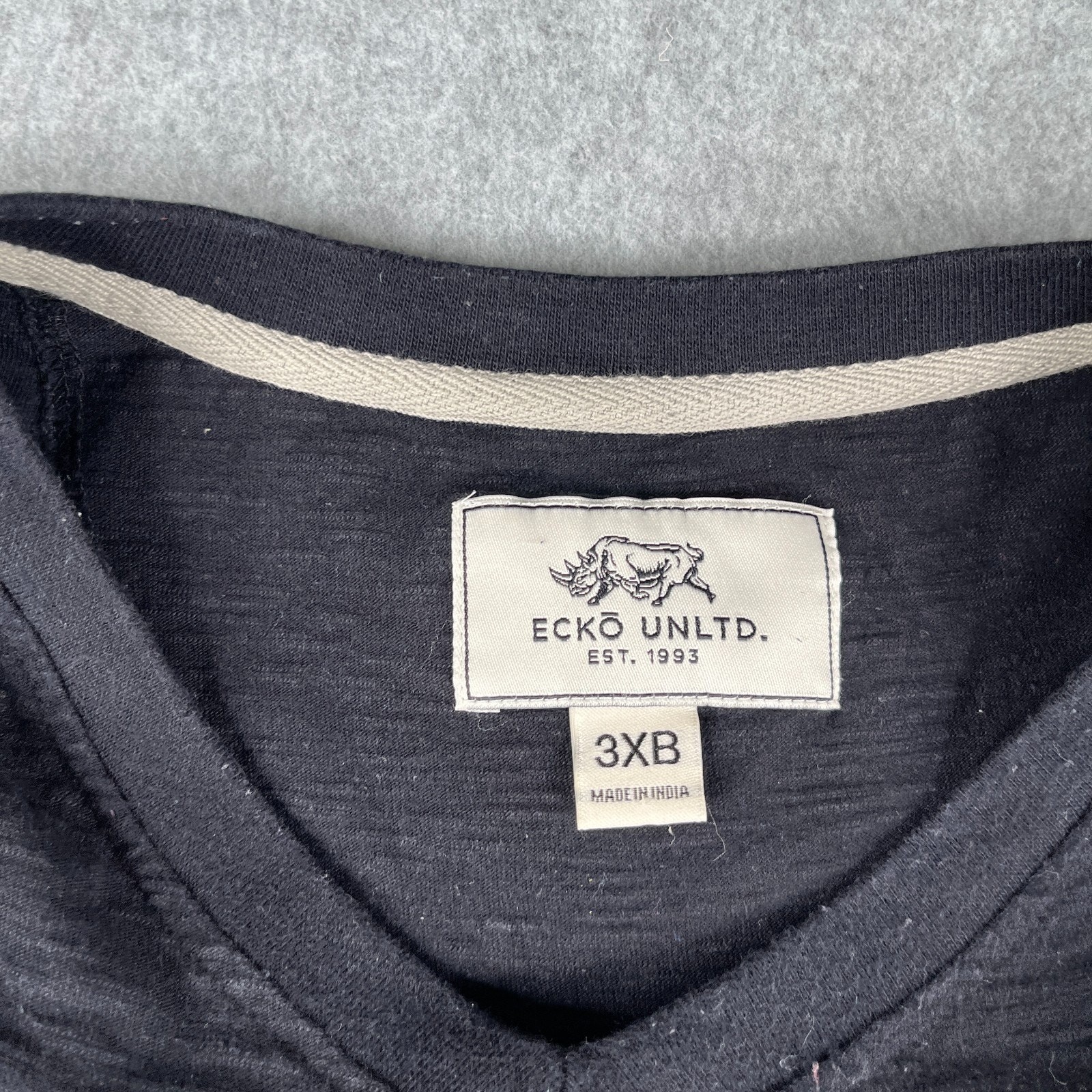 ECKO UNLTD Black Gray 2Tone Gray Black 3XB T Shirt Mens