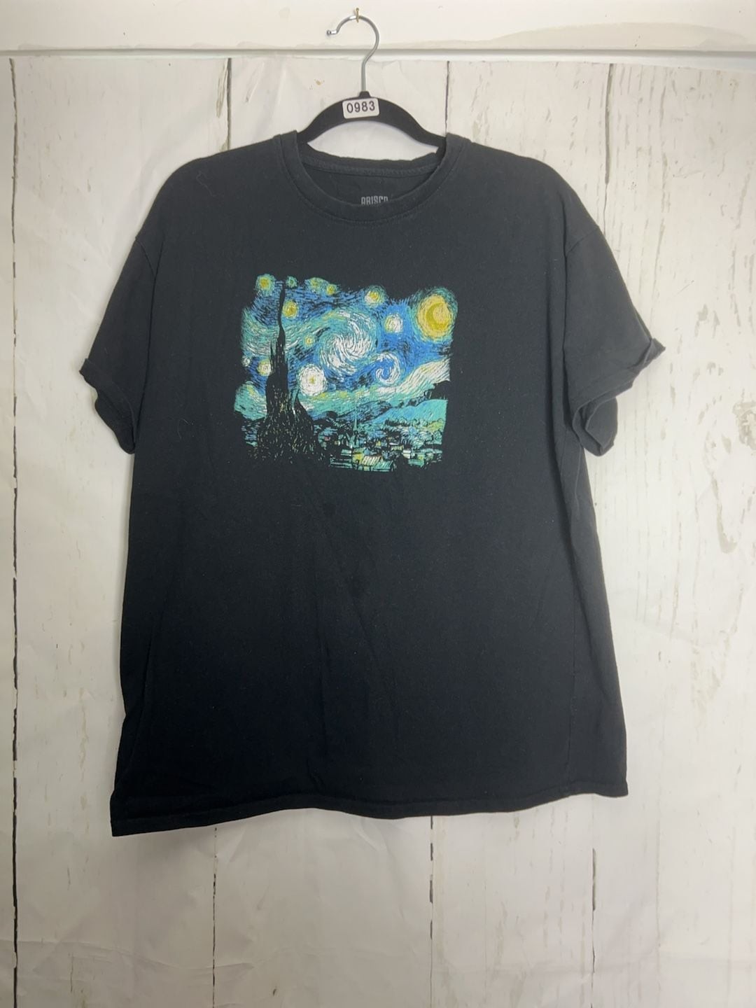 Brisco Brands The Starry Night Van Gogh Graphic T-Shirt XL