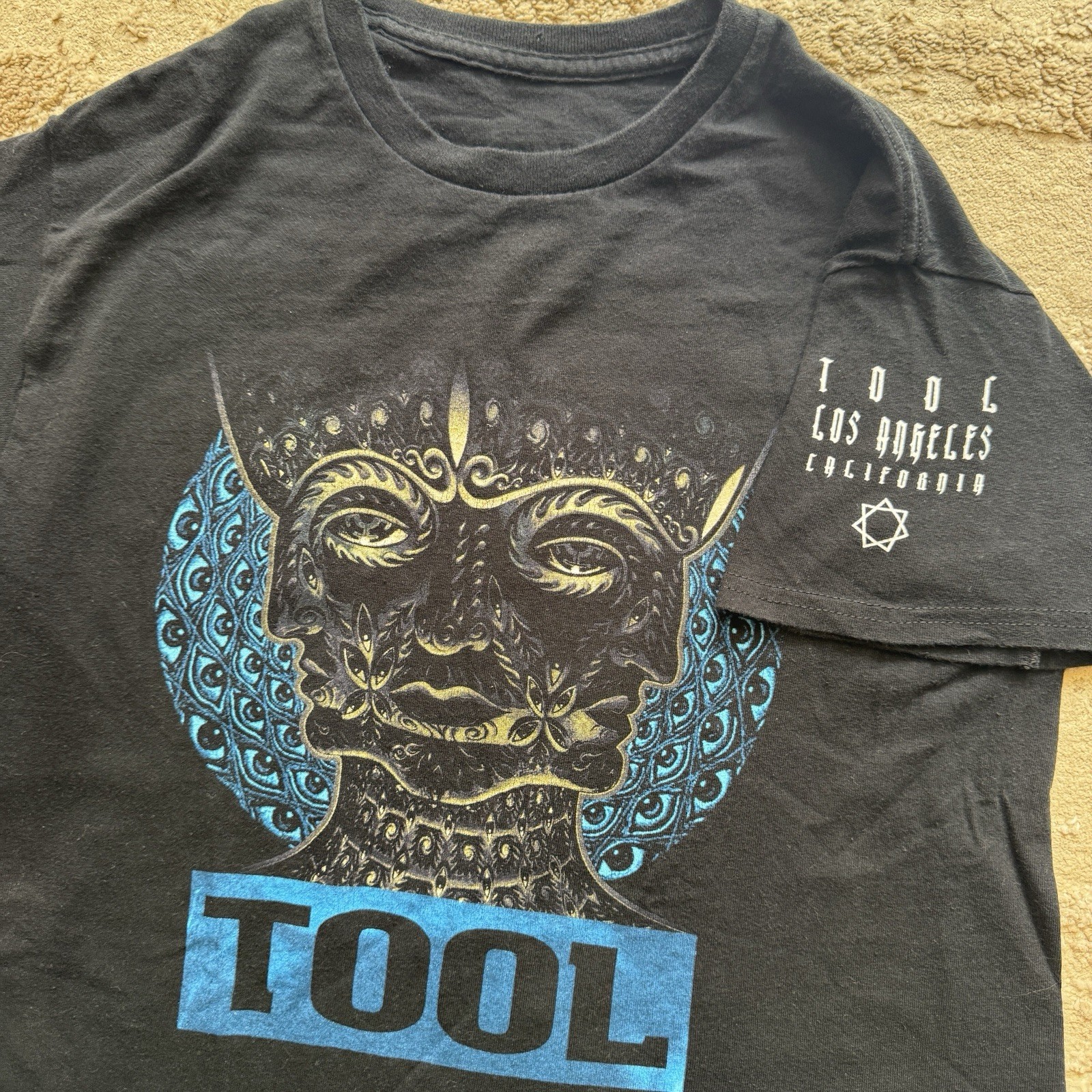 TOOL Los Angeles California Fractal Tee Men’s Small Black 10,000 Days Band Shirt