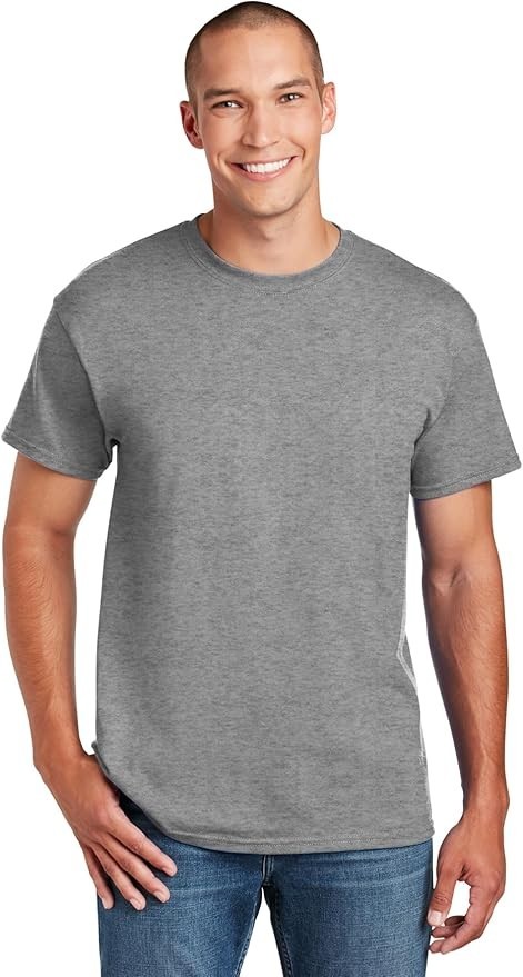 Gildan Men’s DryBlend Classic T-Shirt GREY 6/12/24 Packs