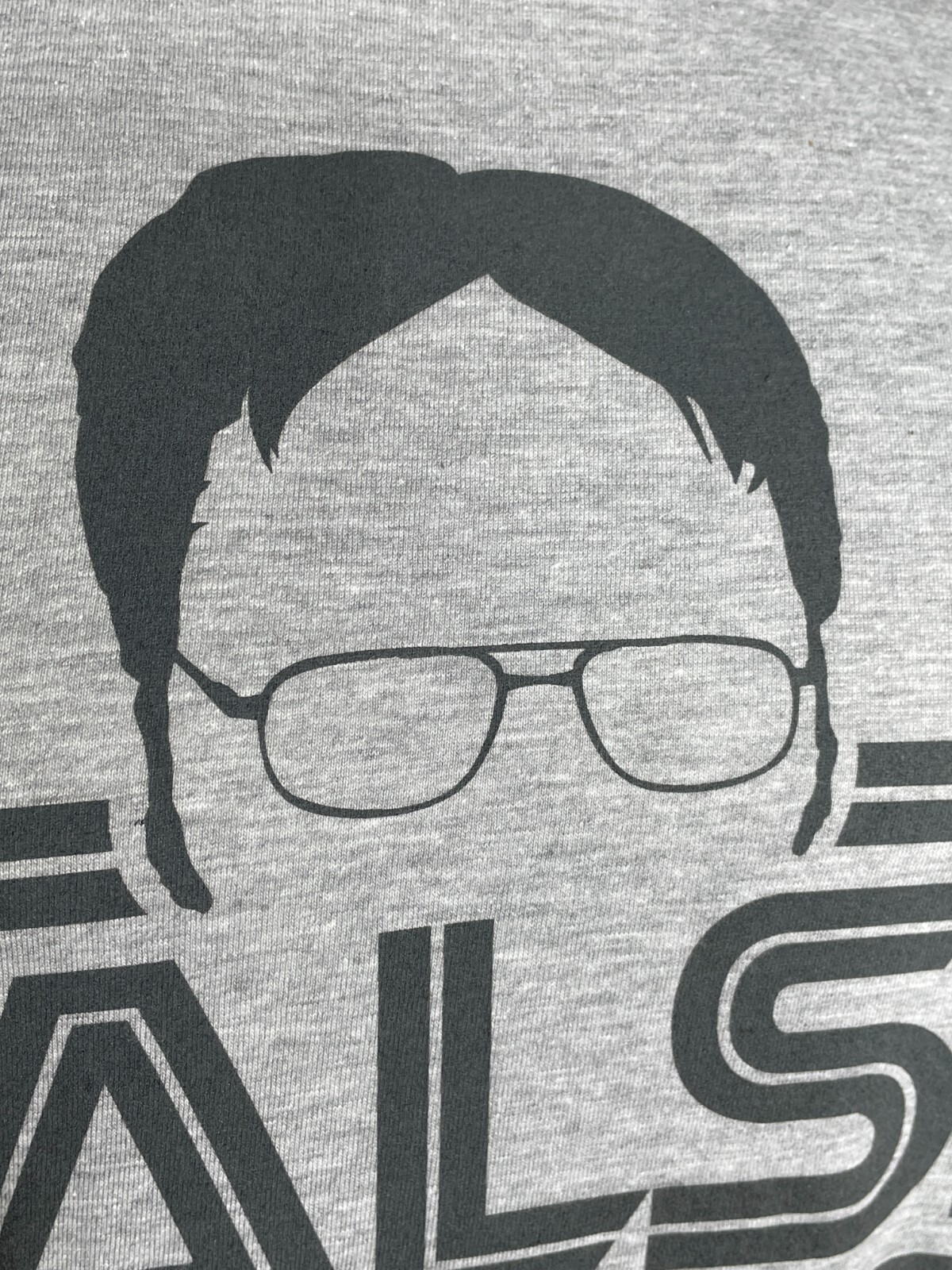 The Office Dwight Schrute “False” Official Gray T-Shirt Men’s SMALL NWT