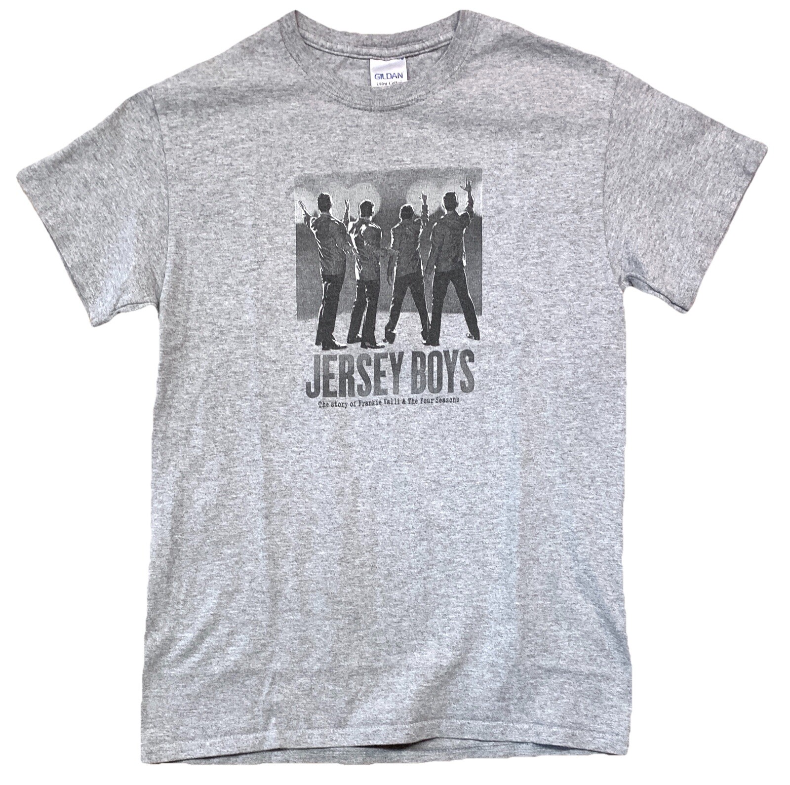 Jersey Boys The Story Of Frankie Valli & Four Seasons T-shirt Size Small Gray