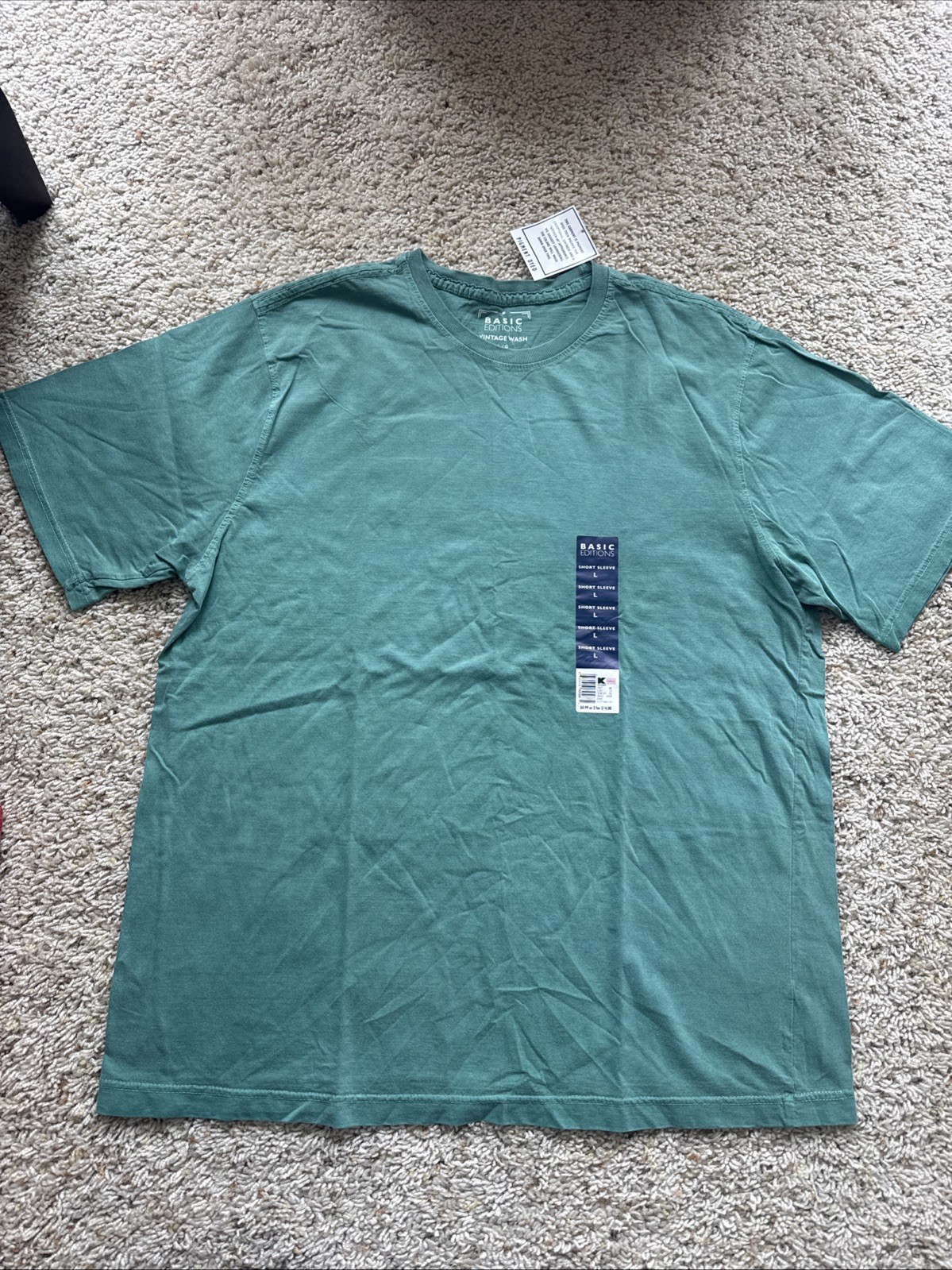 Basic Editions Crewneck T Shirts 100% Cotton