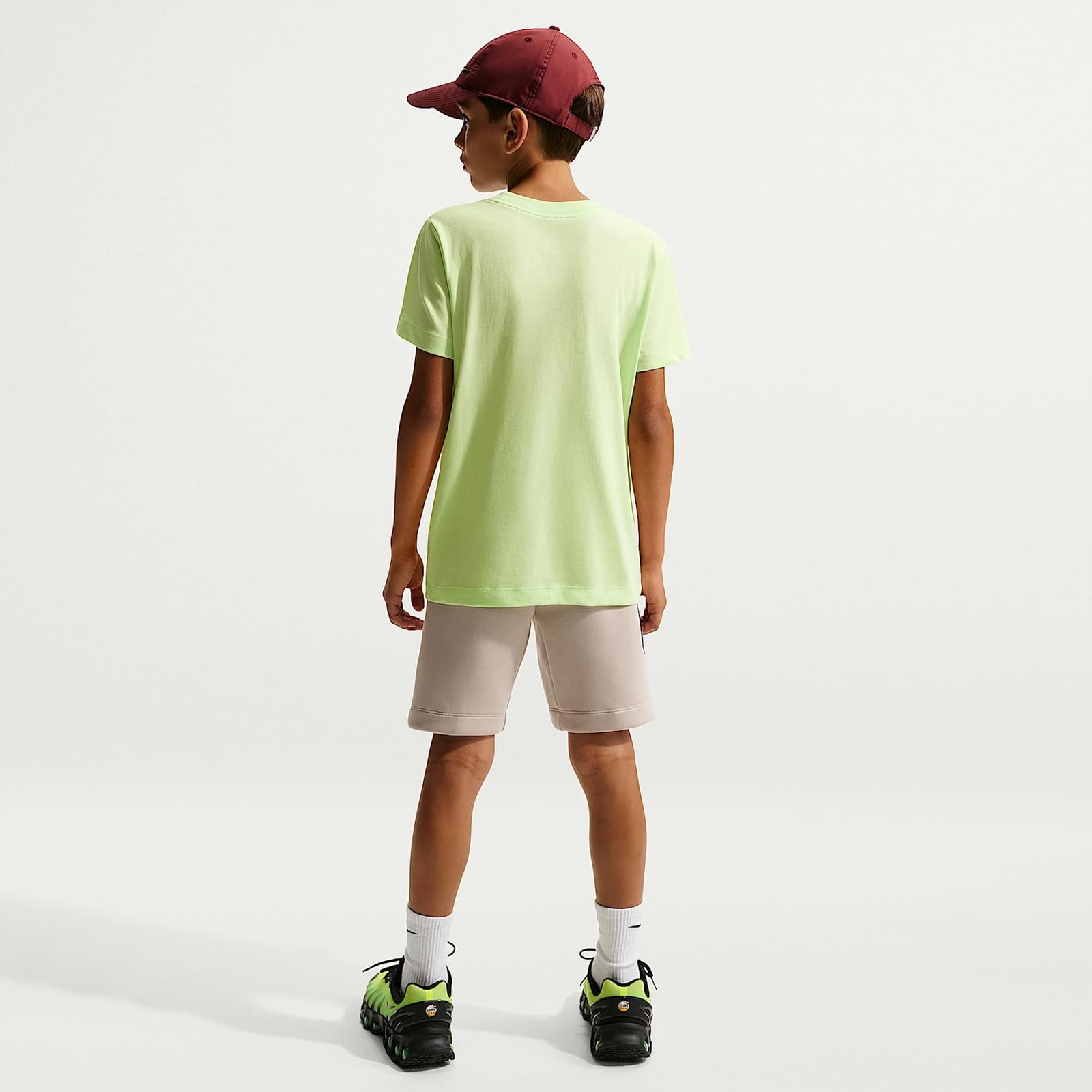 Kylian Mbappe Big Kids’ Dri-FIT T-Shirt (Light Liquid Lime) Size Large – Light L
