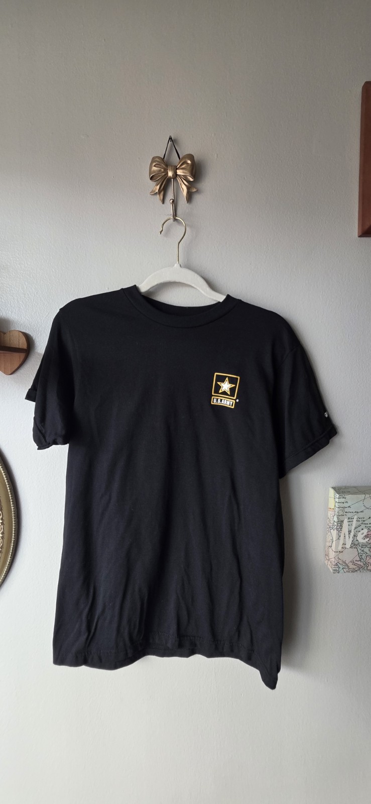 US Army Men’s Graphic T-Shirt Size S Black Short Sleeve Military Patriotic Tee
