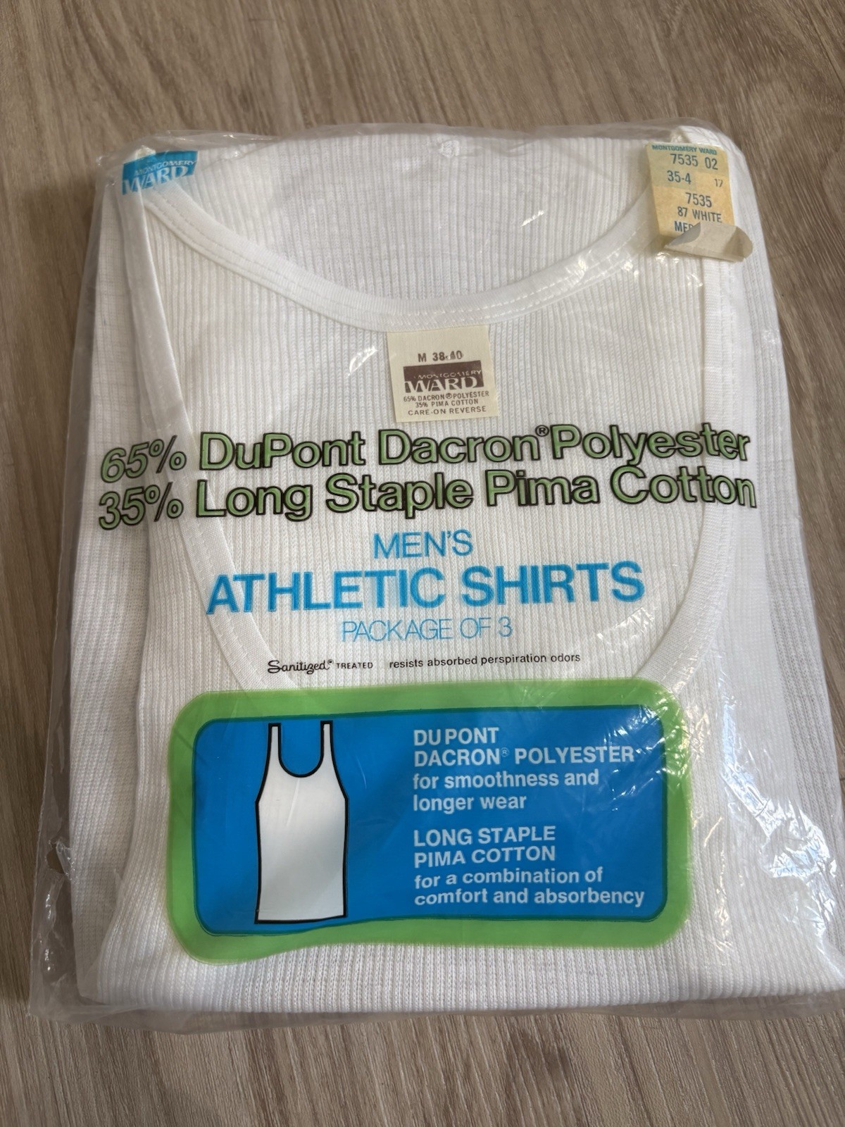 Pack Of 3 Montgomery Ward M Athletic Shirts Muscle Shirt Wife Beater Men’s