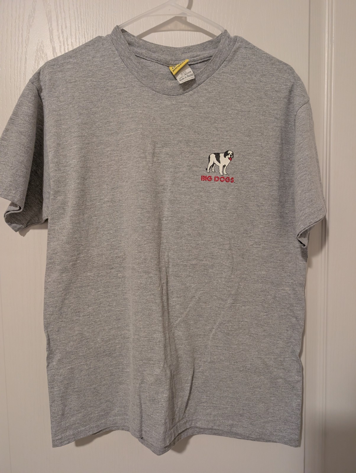 Big Dogs Harry Potter Parody Graphic Print T-Shirt Gray S/M Crew Neck Vintage