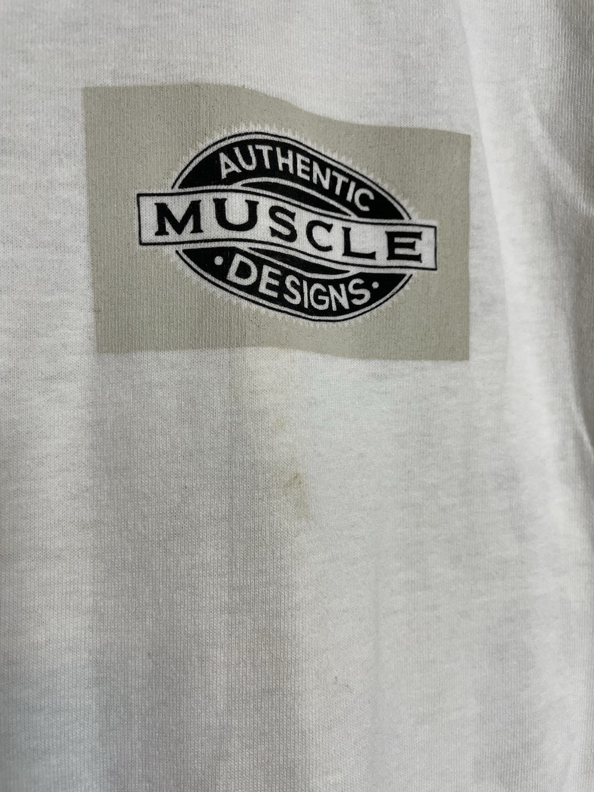 Vintage Muscle Designs Cradle To The Grave Bodybuilding Wolf Mens XL (A566)