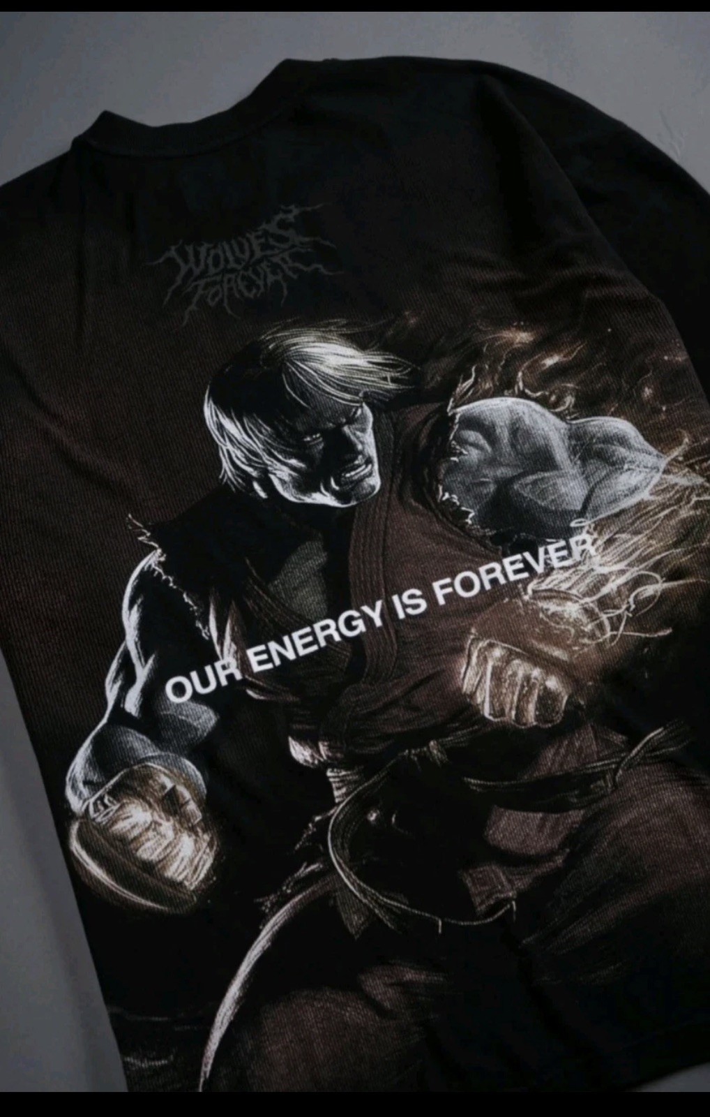 DARC SPORT STREET FIGHTER KEN “SIDE BY SIDE” SERIES OVERSIZED TEE IN BLACK XL