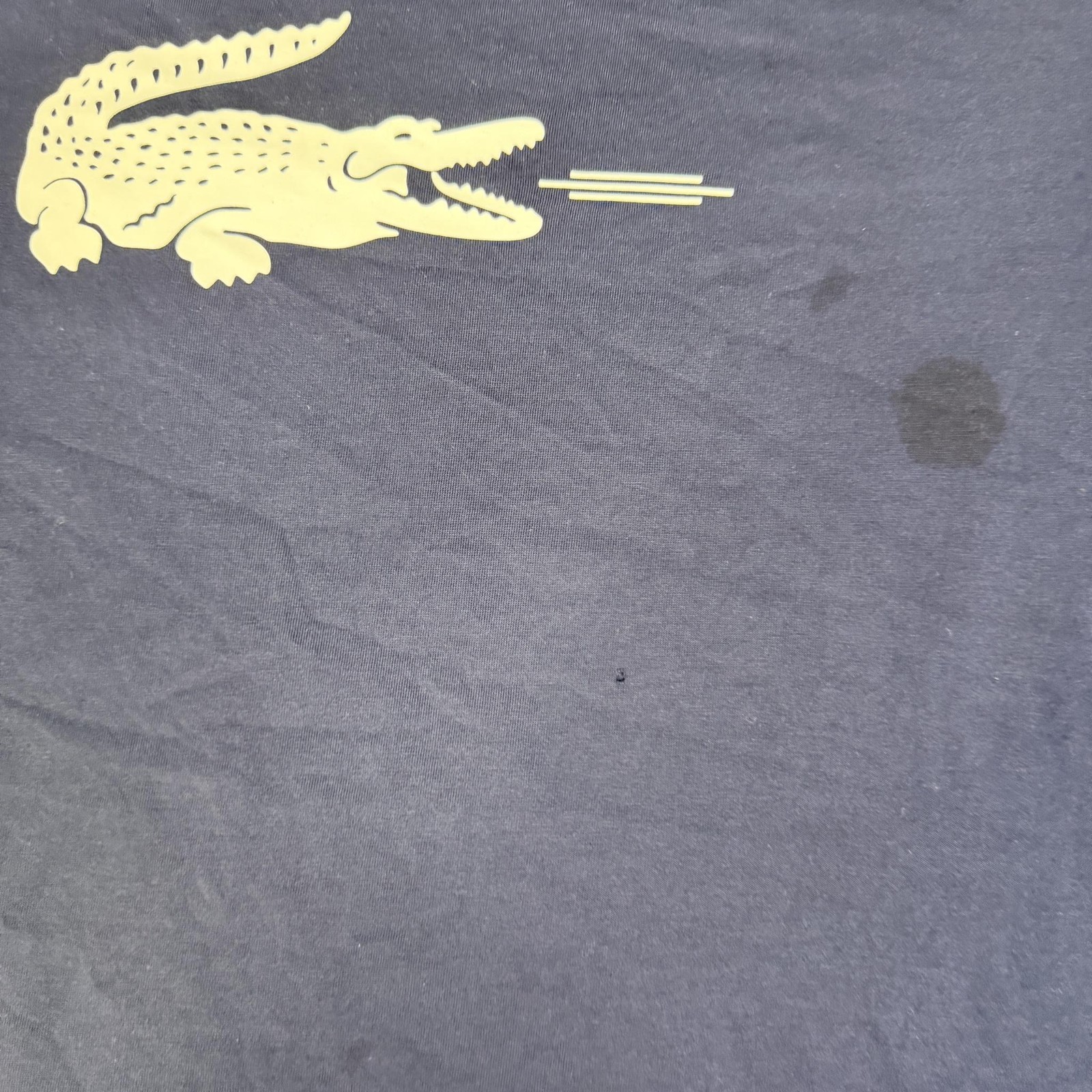 Lacoste Shirt Mens 2XL Blue Croc Graphic Crew Neck Cotton Classic Fit Jersey