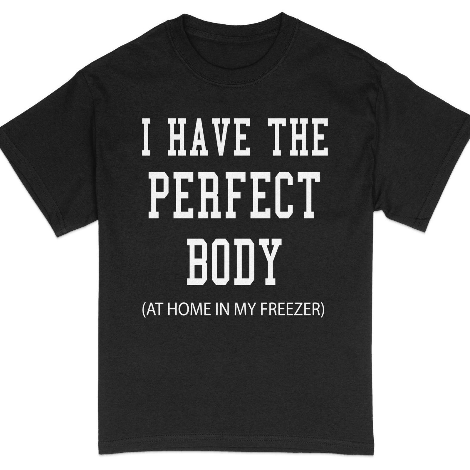 Funny Body Positive T-Shirt, Sarcastic Fitness Tee, Perfect Body Humor, Unisex G