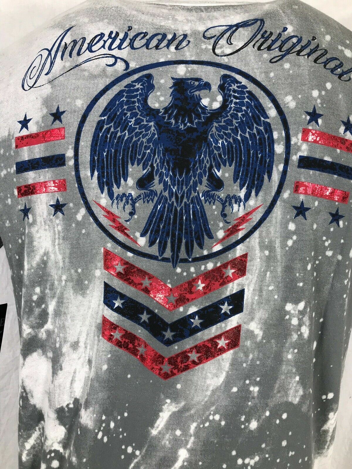 XTREME COUTURE by AFFLICTION Men’s T-Shirt AMERICAN ORIGINAL Biker Gray S-5XL