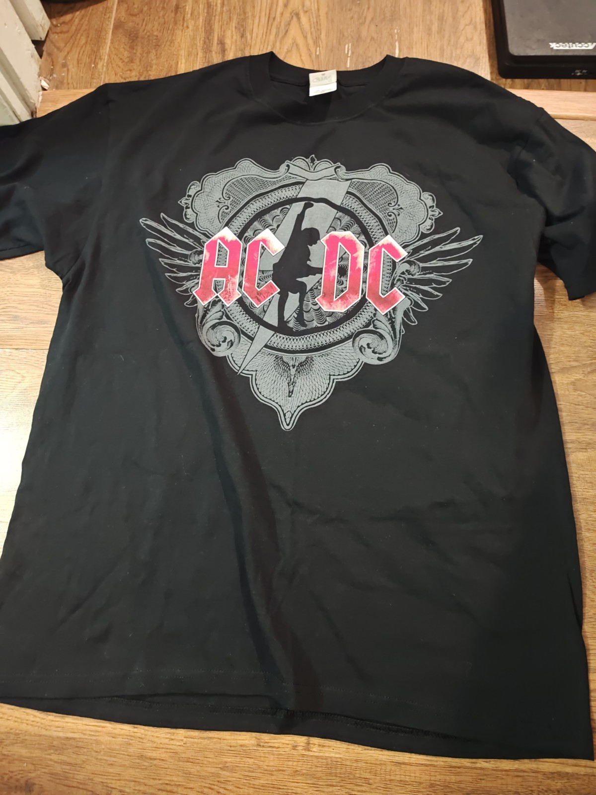 Anvil AC/DC Ice World Tour 08/09 Band Graphic T-Shirt Black Mens Size XL