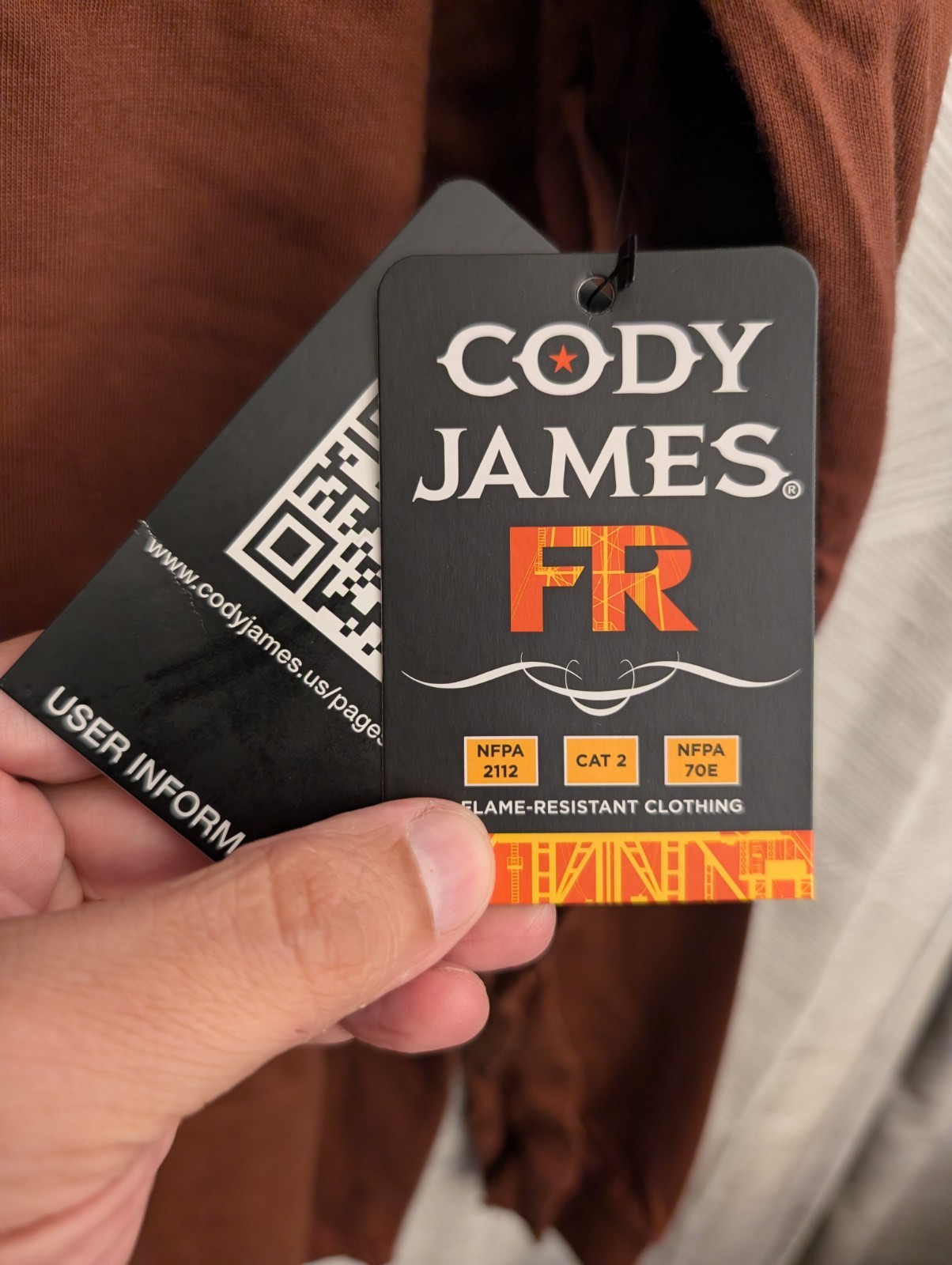 Cody James FR Flame Resistant Work Shirt Arc Rated Logo Long Sleeve Men’s XL NEW