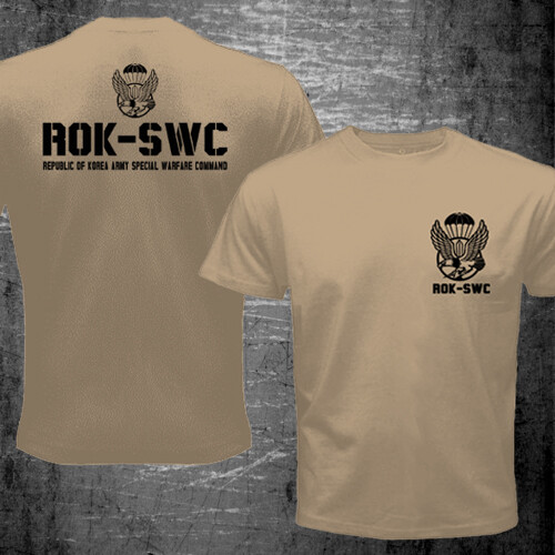 Republic of South Korea ROK Army Special Forces Warfare Command Military T-shirt