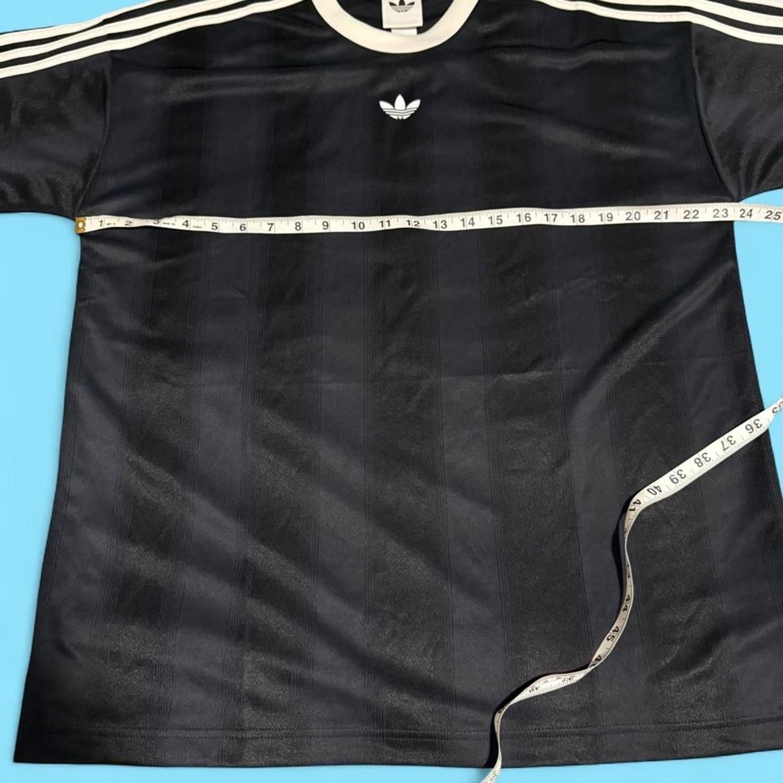 adidas Originals Adicolor Jacquard Jersey Tee Black White M NWOT