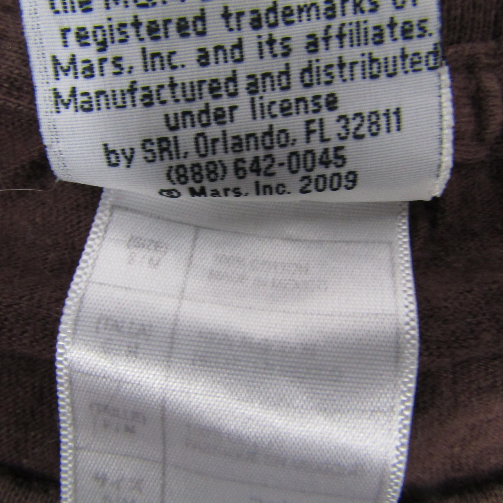 M&Ms Milk Chocolate Shirt Mens Medium Brown Candy Graphic Tee Logo 2009 Mars