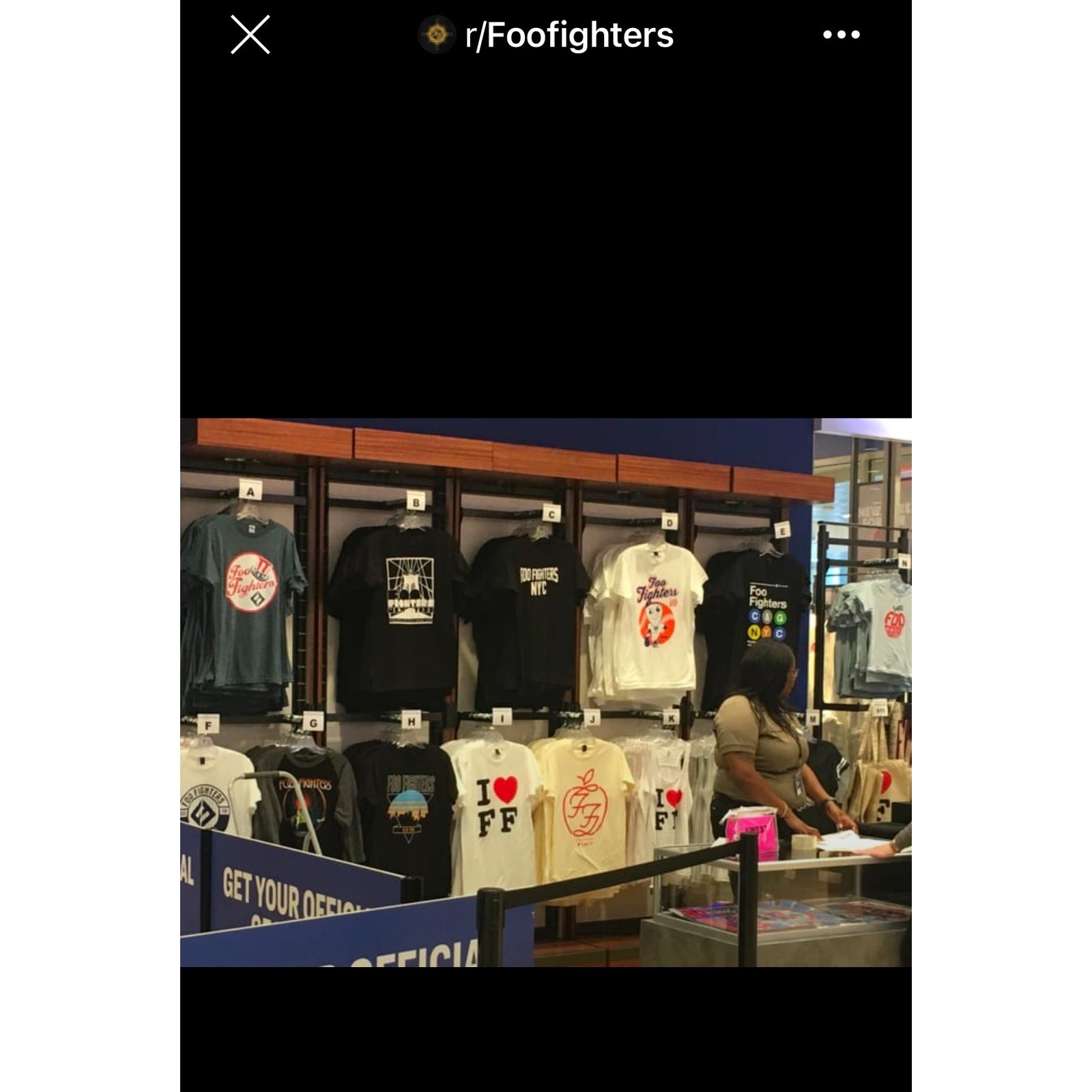 Foo Fighters Madison Square Garden Concert T-Shirt NYC 2018 Large J Variation