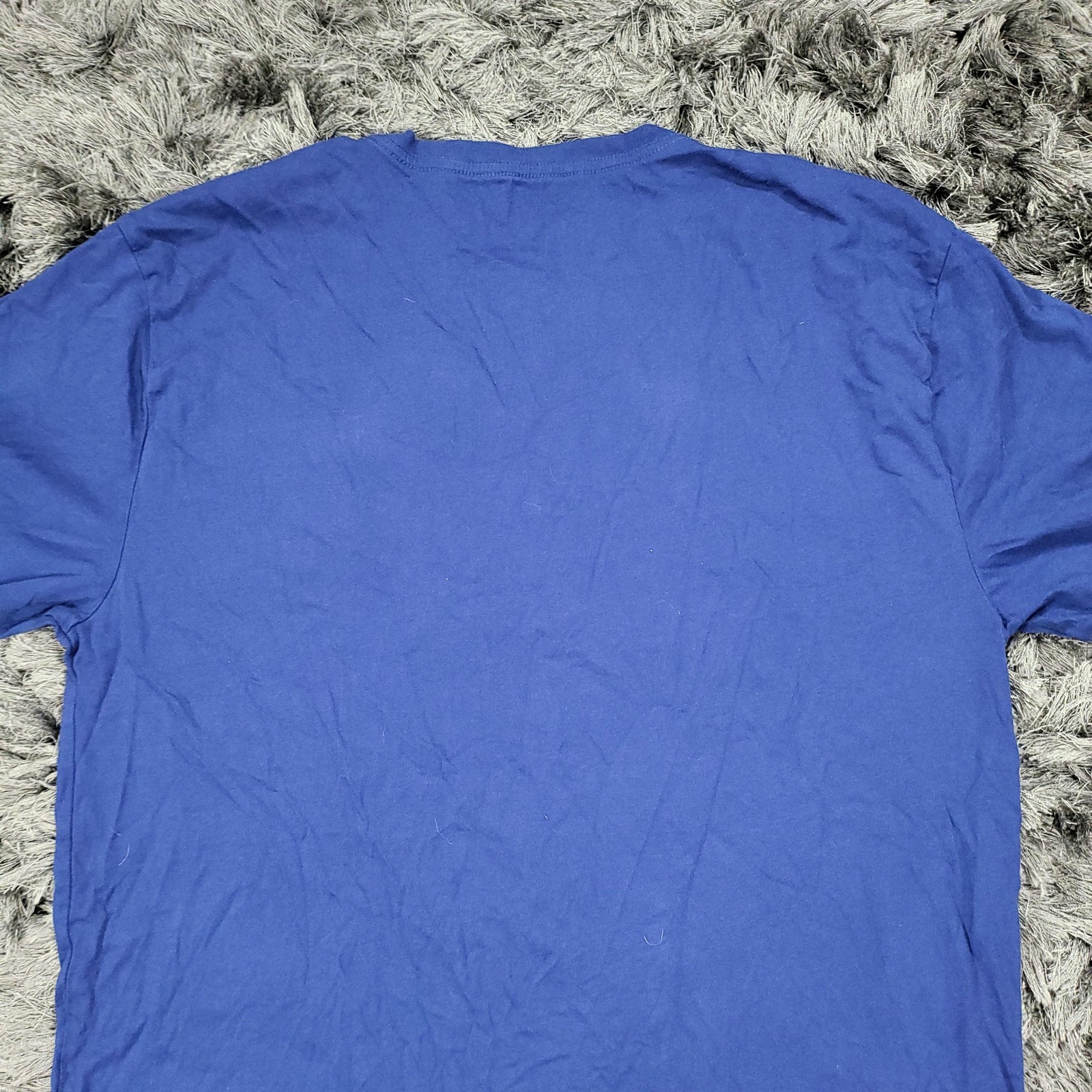 Hurley Shirt Mens Large Blue Tropical Logo Graphic Tee Tagless Crewneck Surf