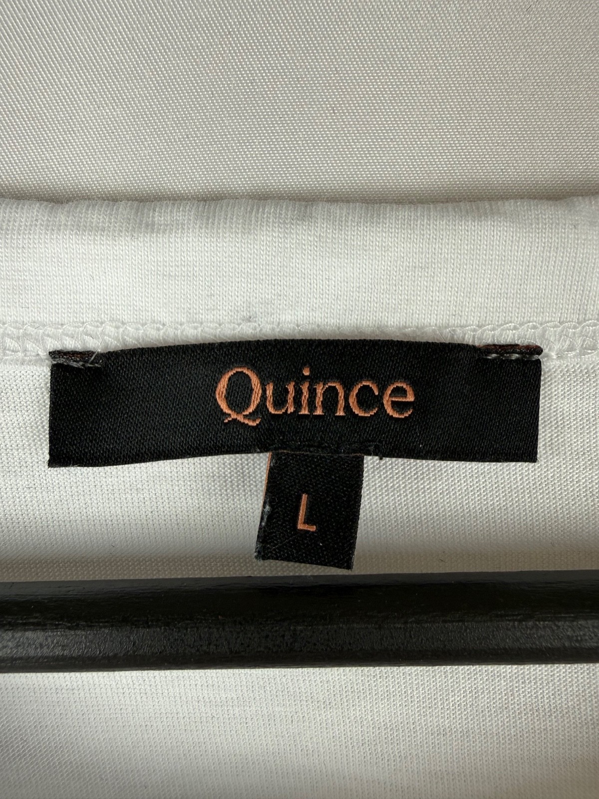 Quince Men’s White Long Sleeve 100% Pima Cotton Luxe Touch Tee Shirt Large L