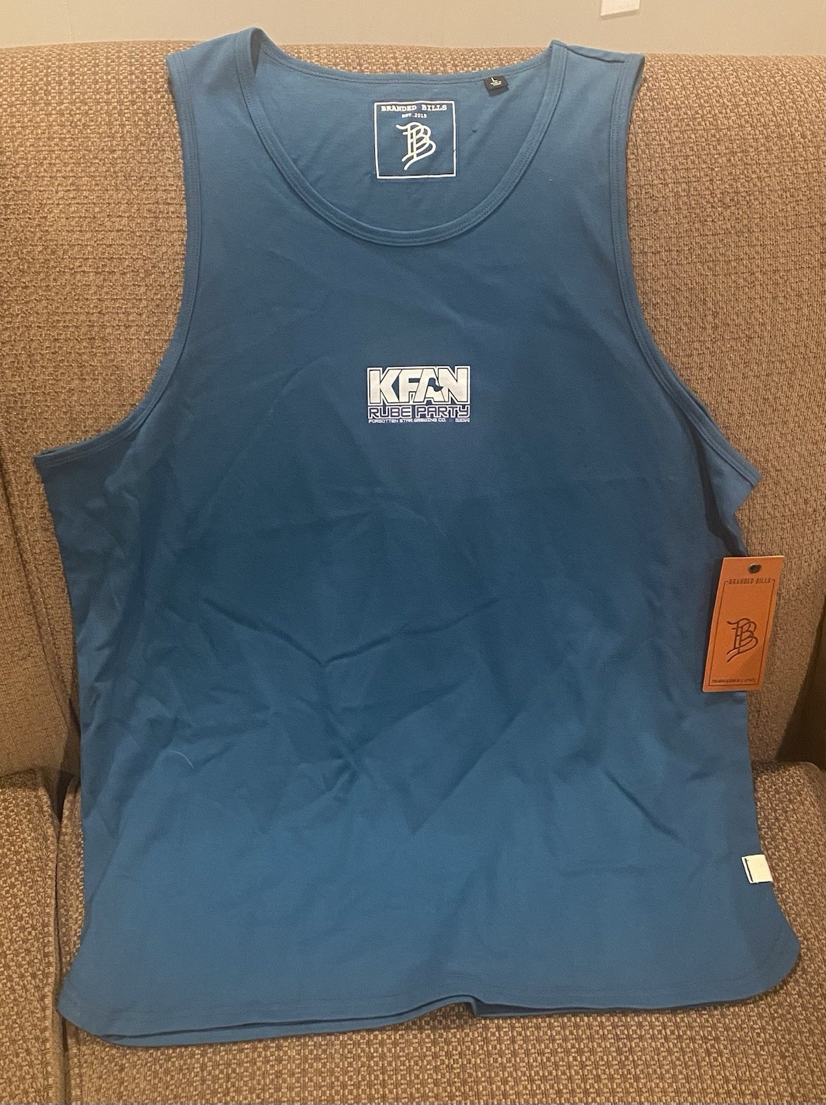 Branded Bills KFAN Rube Party Tank Top Shirt SIZE LARGE Brand New with Tags