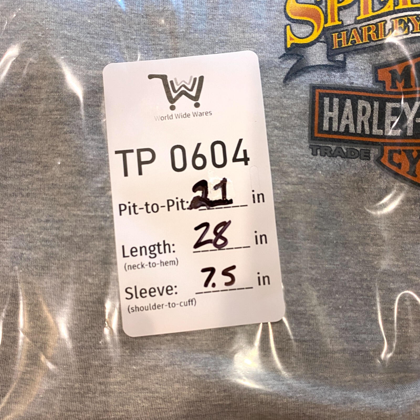 Harley Davidson T-Shirt Motorcycle Speedway Concord NC Gray Size L