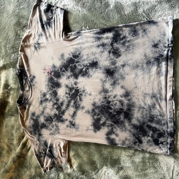 HUF Worldwide Tie Dye Graphic Tee Shirt Size Medium