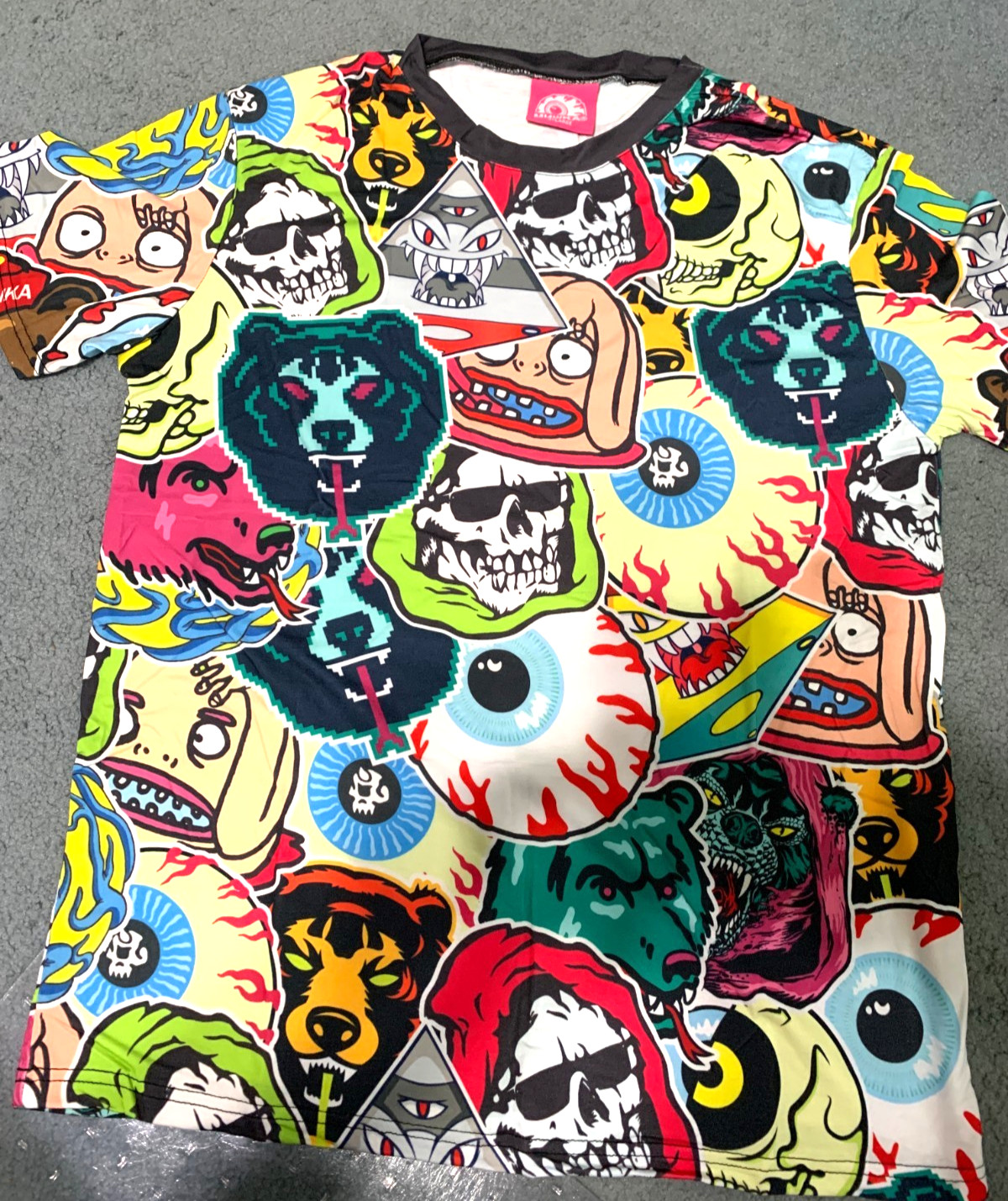 Memorial Weekend Sale – MISHKA Sticker Collage shirt Brand New size XL