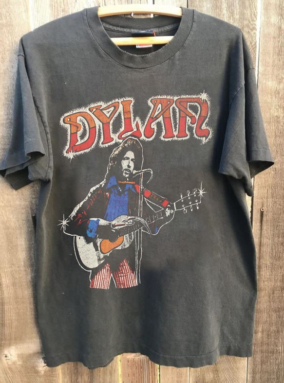 Vintage 70’s Bob Dylan 1978 Tour Graphic Charcoal Unisex Shirt S-5XL WA3285