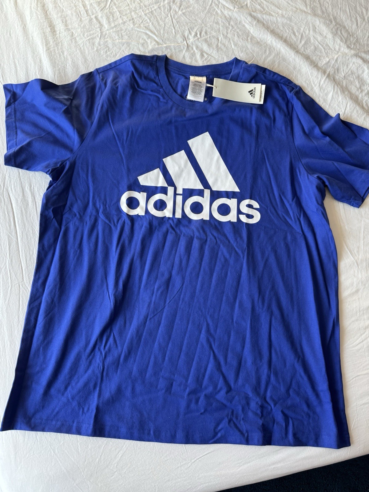 Blue Men’s Adidas T-shirt In A Size XL New with Tags 100% Cotton