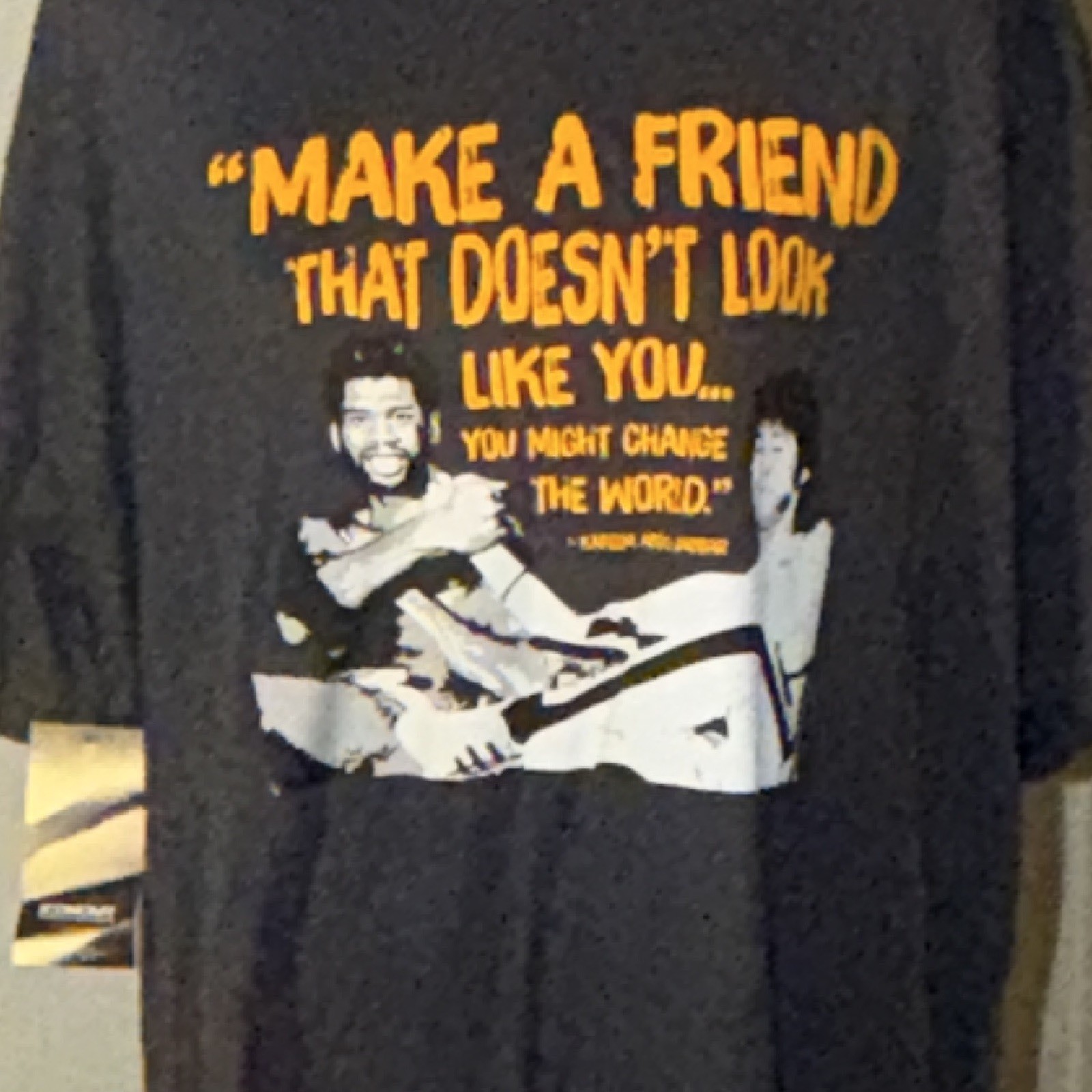 Iconomy Men’s Black Bruce Lee Cotton T-Shirt 2XL Kareem Abdul-Jabbar
