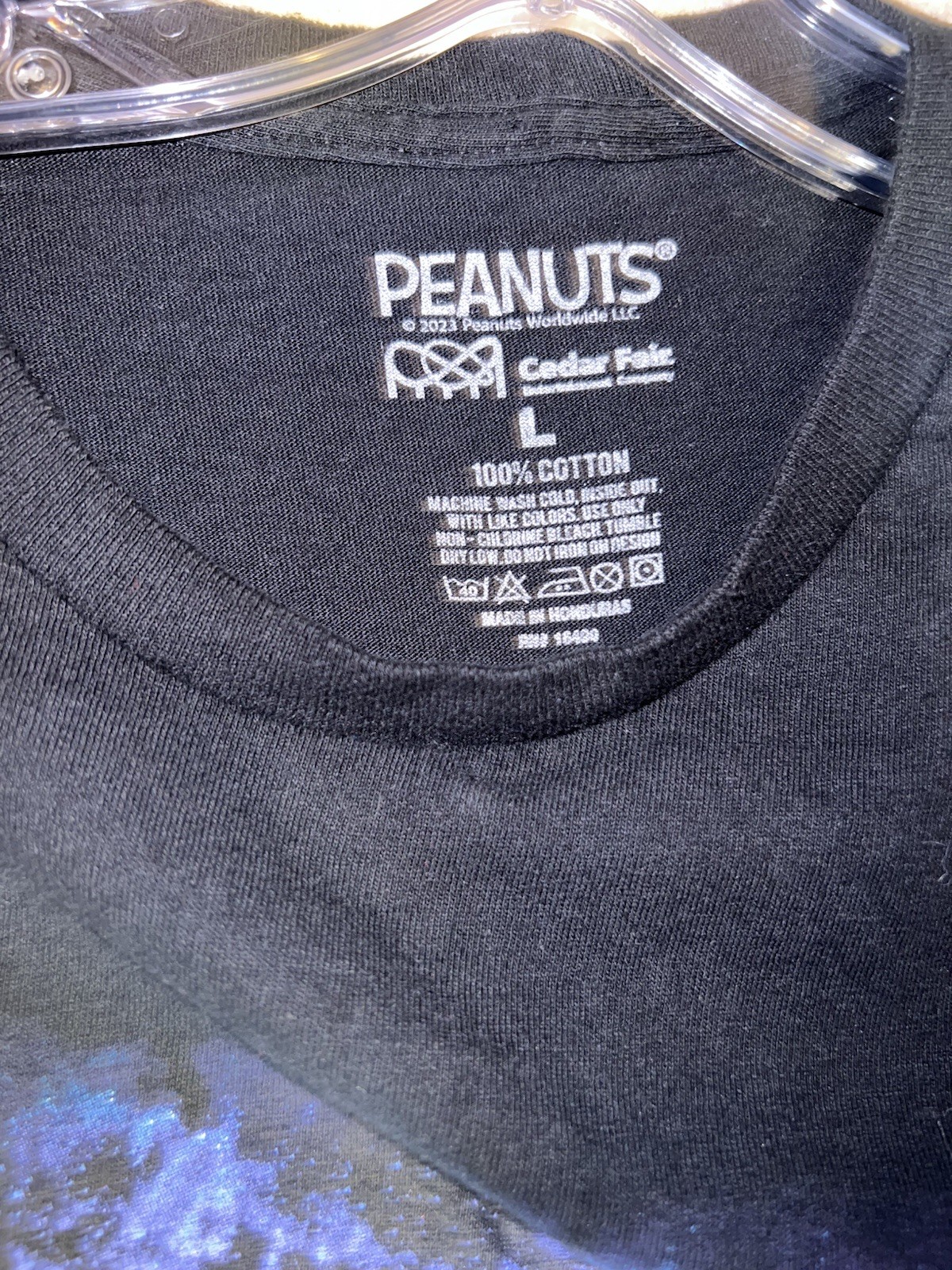 Peanuts x Knott’s Berry Farm graphic tee featuring Charlie Brown and Snoopy L