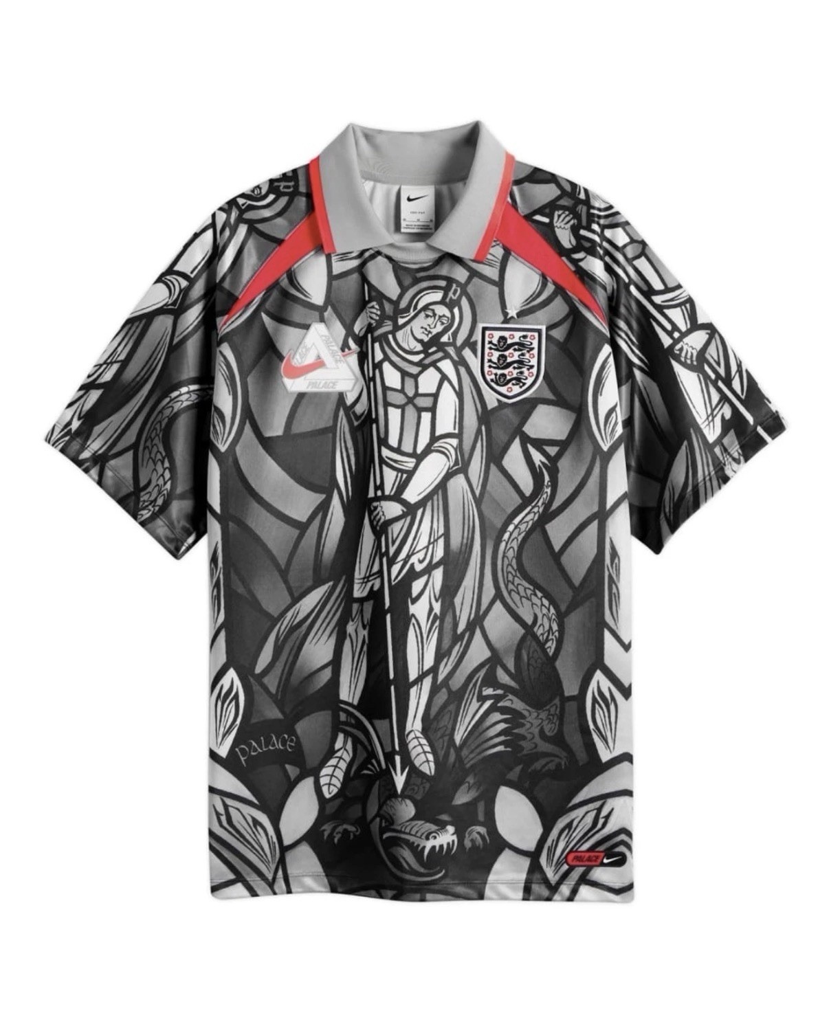 Palace x England Nike Jersey – Pewter Grey Black White – Size XXL IN-HAND