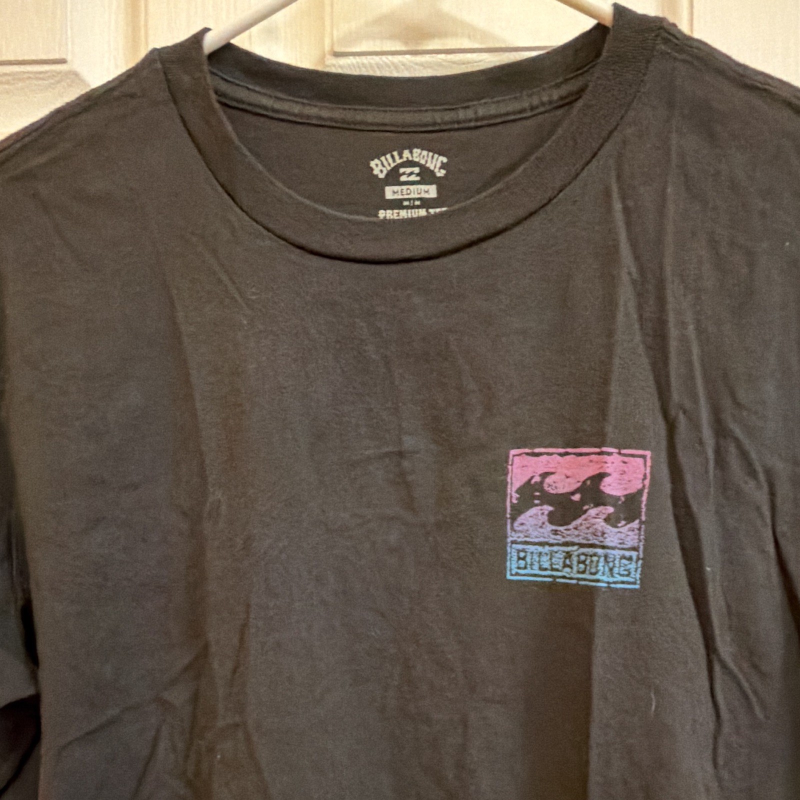 Billabong Men’s Black Graphic Logo Crew Neck Short Sleeve T-Shirt Size M