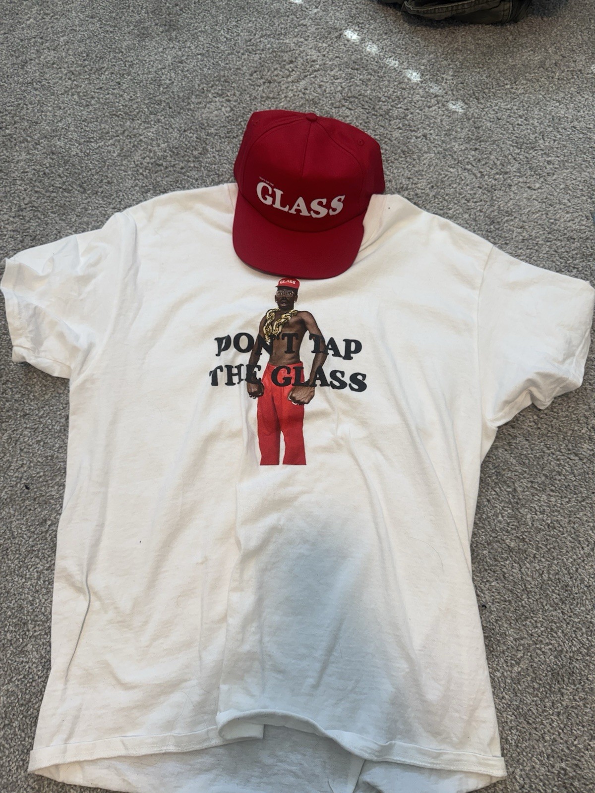 Tyler The Creator Don’t Tap The Glass White Large T-shirt With Adjustable Hat