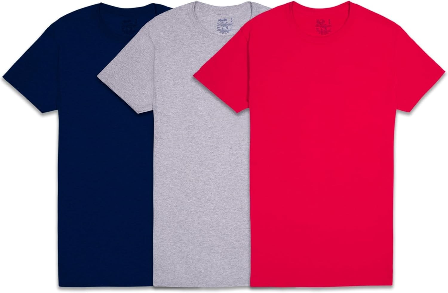Tee Men’s Cotton, Polyester Size L Colors May Vary – 3 Pack Undershirts,