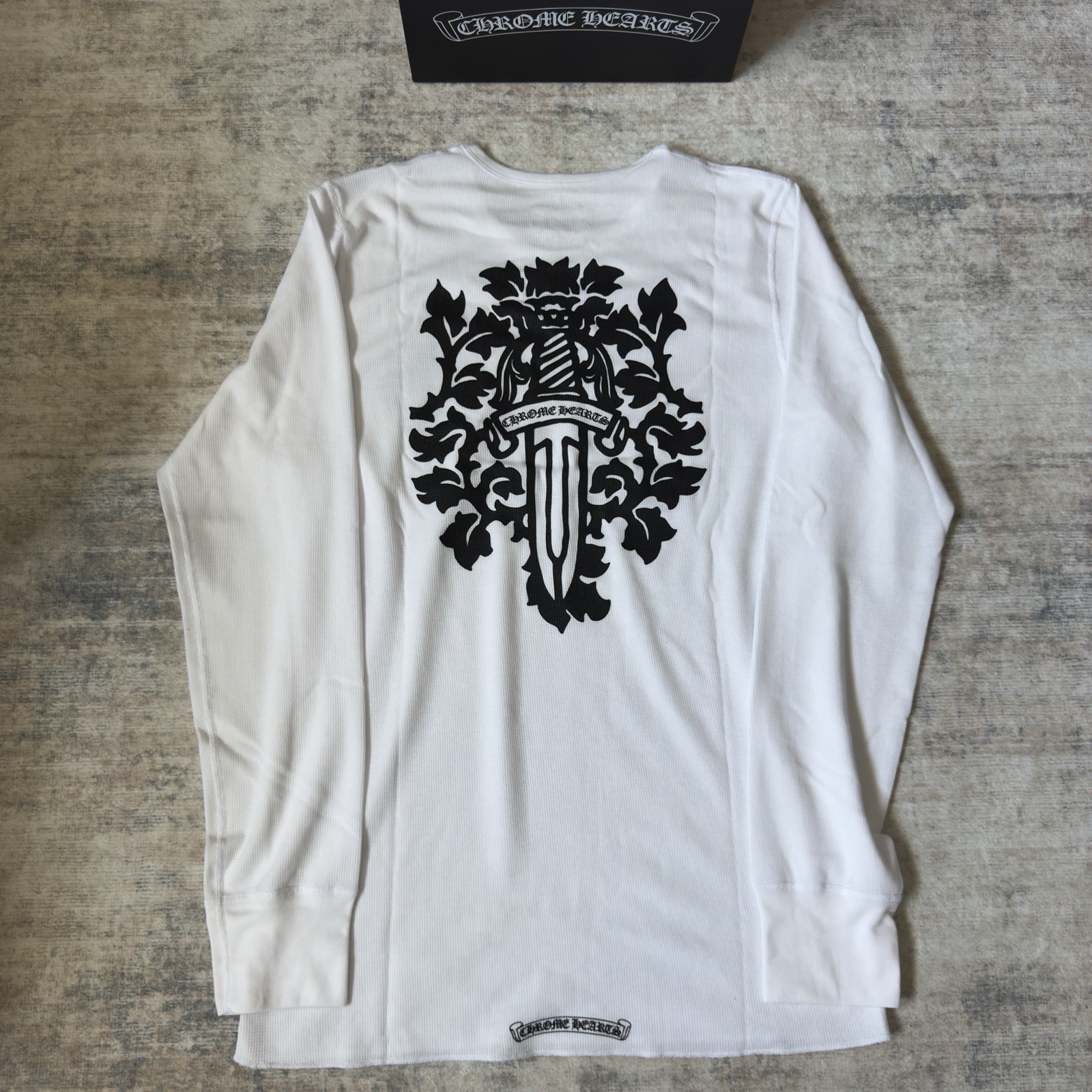 Chrome Hearts Vine Dagger Thermal Long Sleeve White *BRAND NEW*