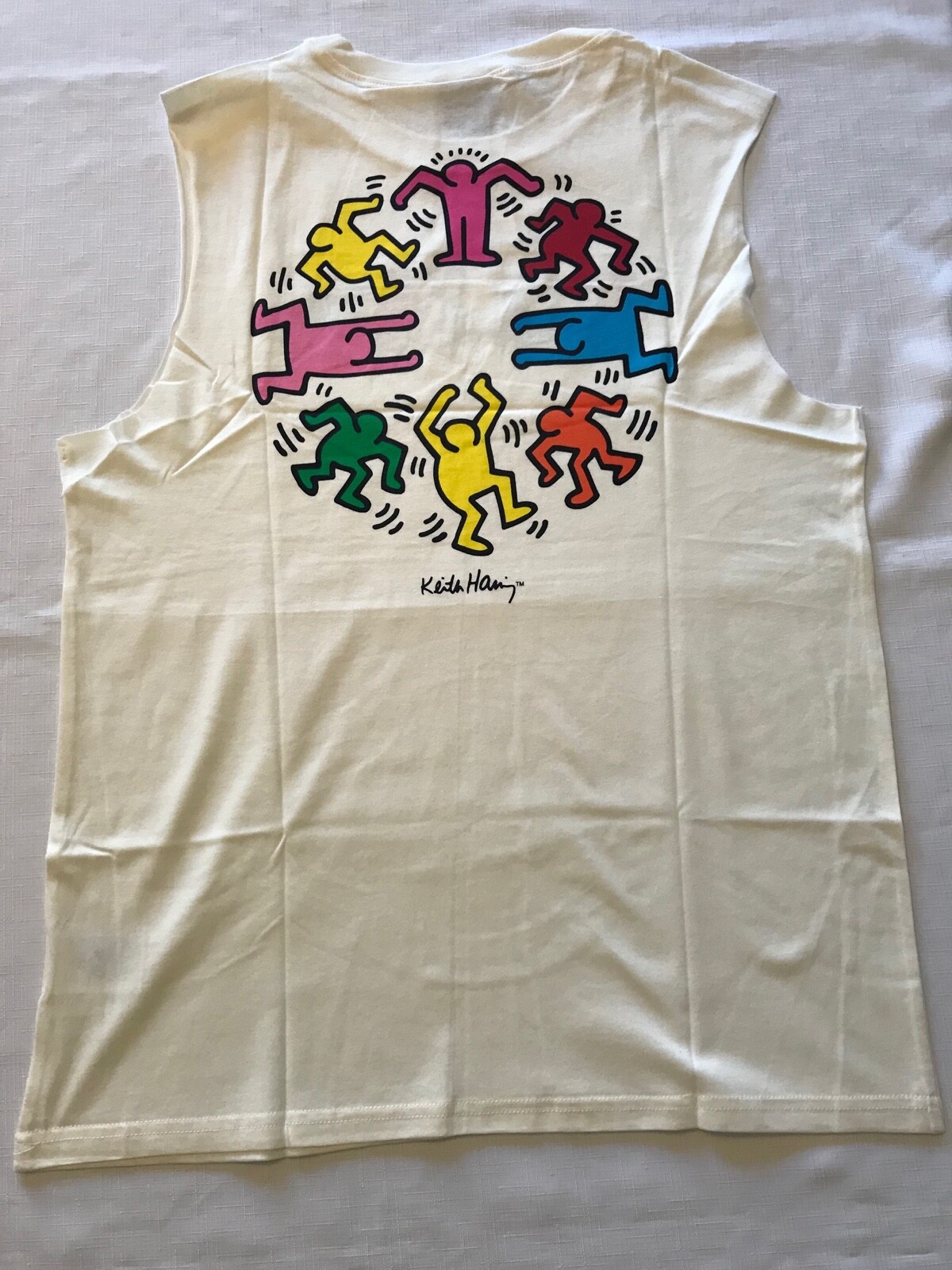 KEITH HARING Licensed Muscle Shirt NEW S, M, L, XL, XXL PRINT ON BOTH SIDES NWT