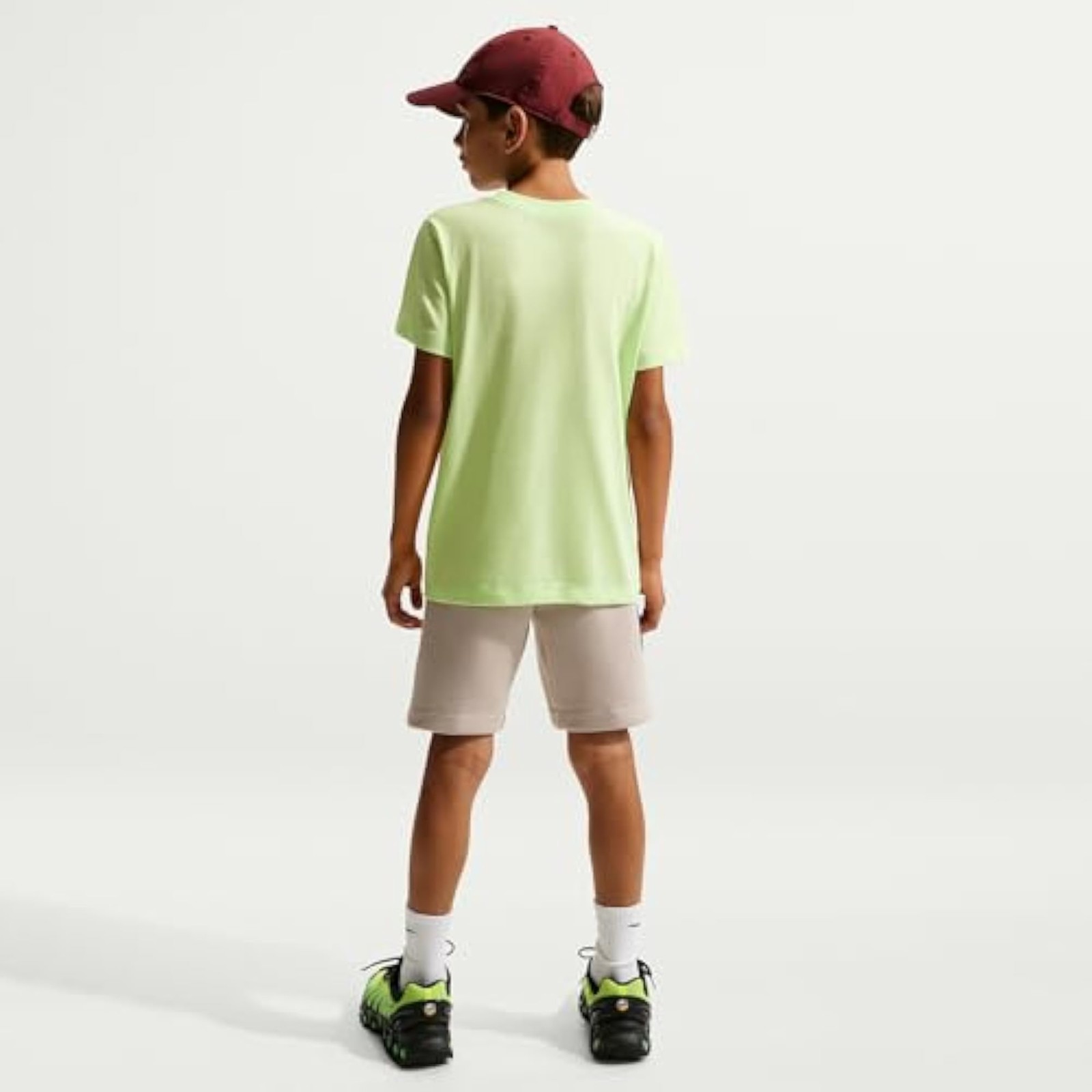 Kylian Mbappe Big Kids’ Dri-FIT T-Shirt (Light Liquid Lime) Size Large – Light L