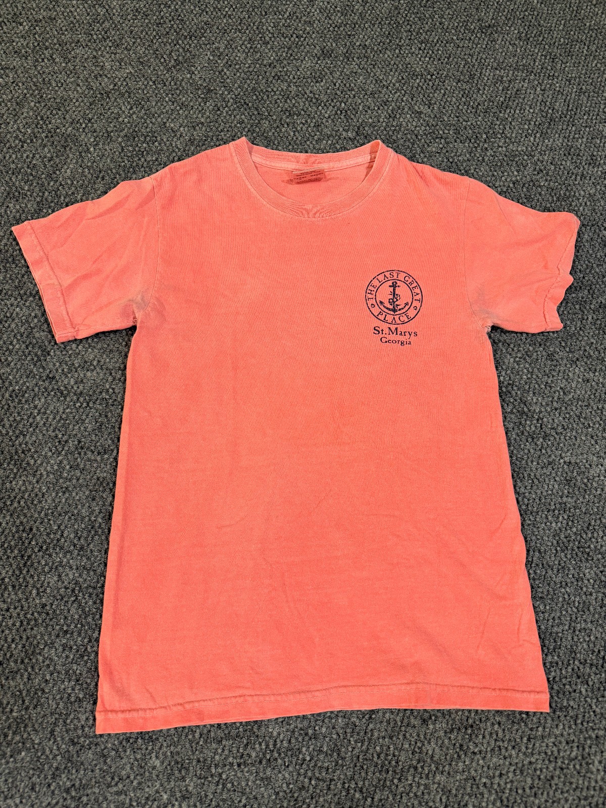 Comfort Colors t shirt mens small pink St mary’s georgia graphic