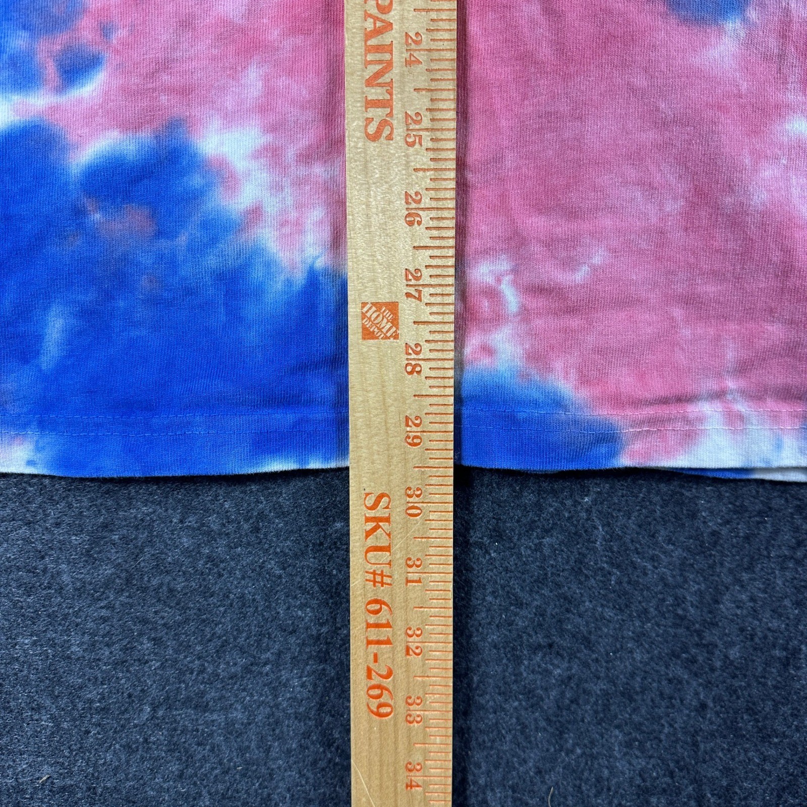 Nike Sportswear Tie Dye T-Shirt Mens XXL Red Blue Loose Fit Logo Tee