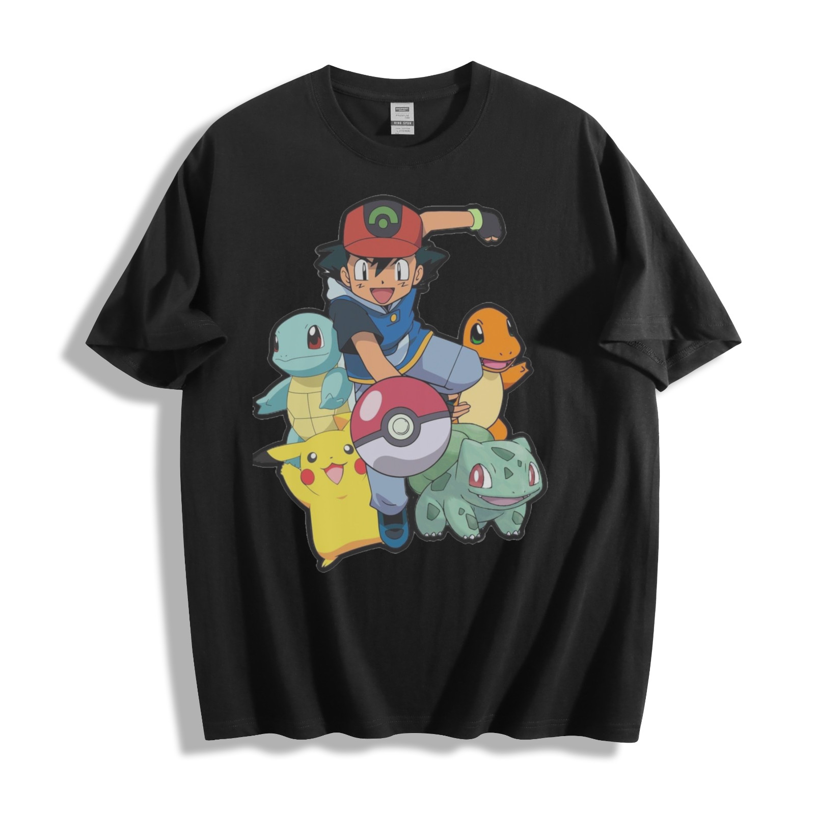 Ash & Pokémon Squad T-Shirt – Epic Trainer Team Unisex Tee
