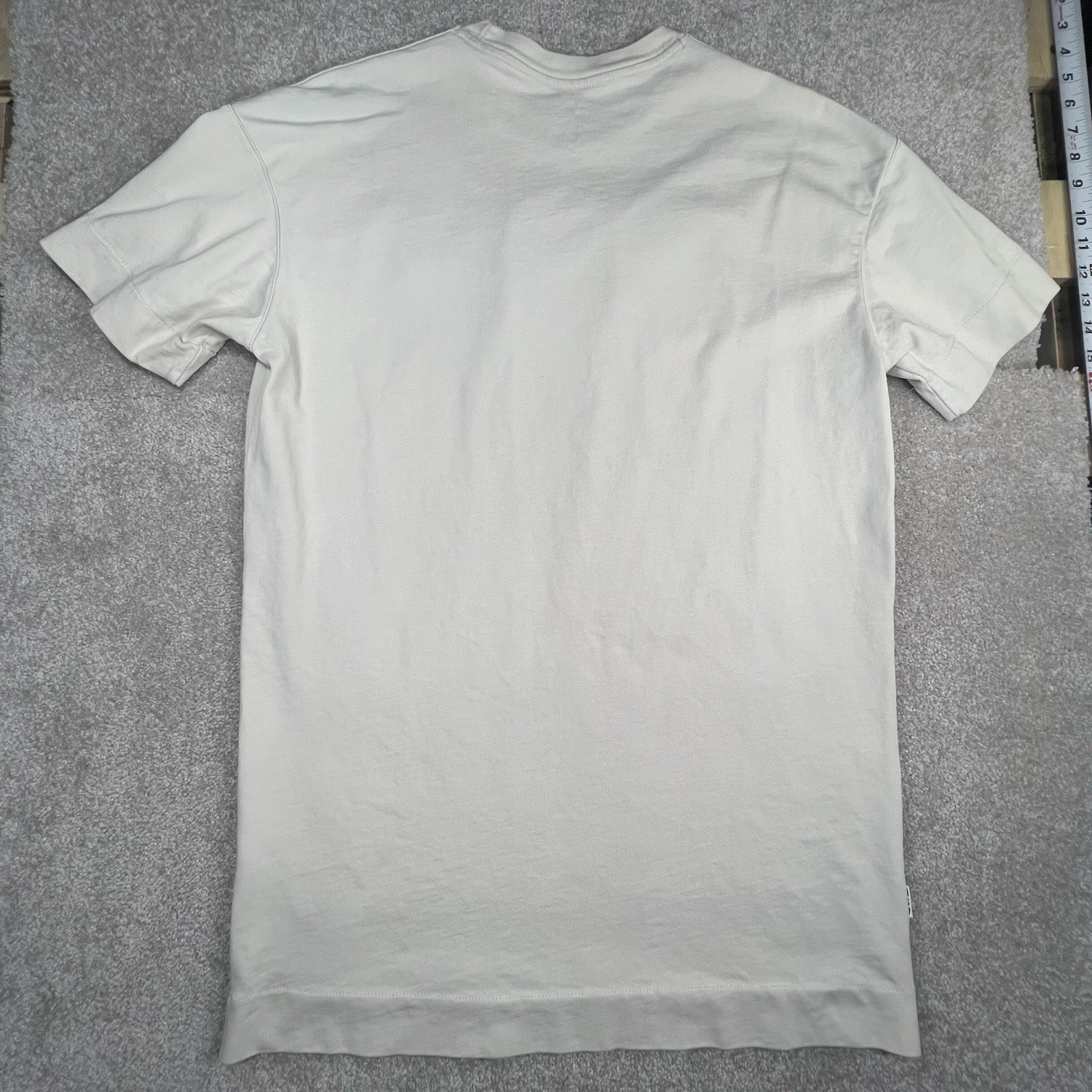 Nike NSW Sportswear MEN’S White Logo Tee 927396-091 Puff Print Embroidered Large